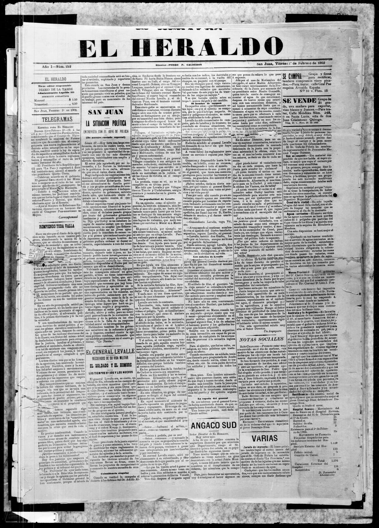 Portada · 1 de Febrero de 1902