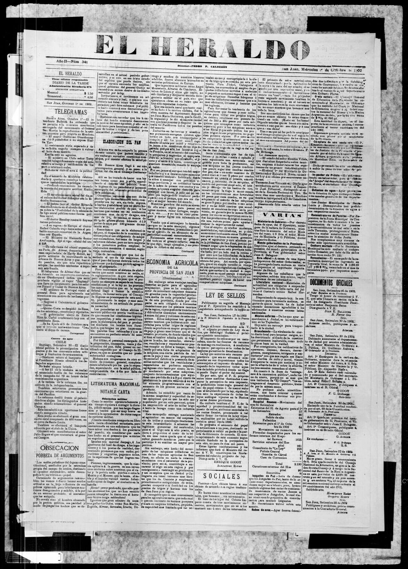 Portada · 1 de Octubre de 1902