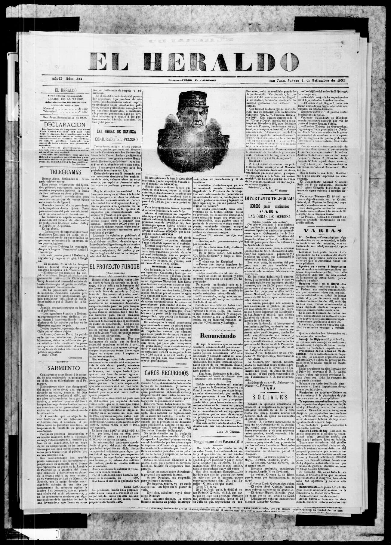 Portada · 11 de Septiembre de 1902