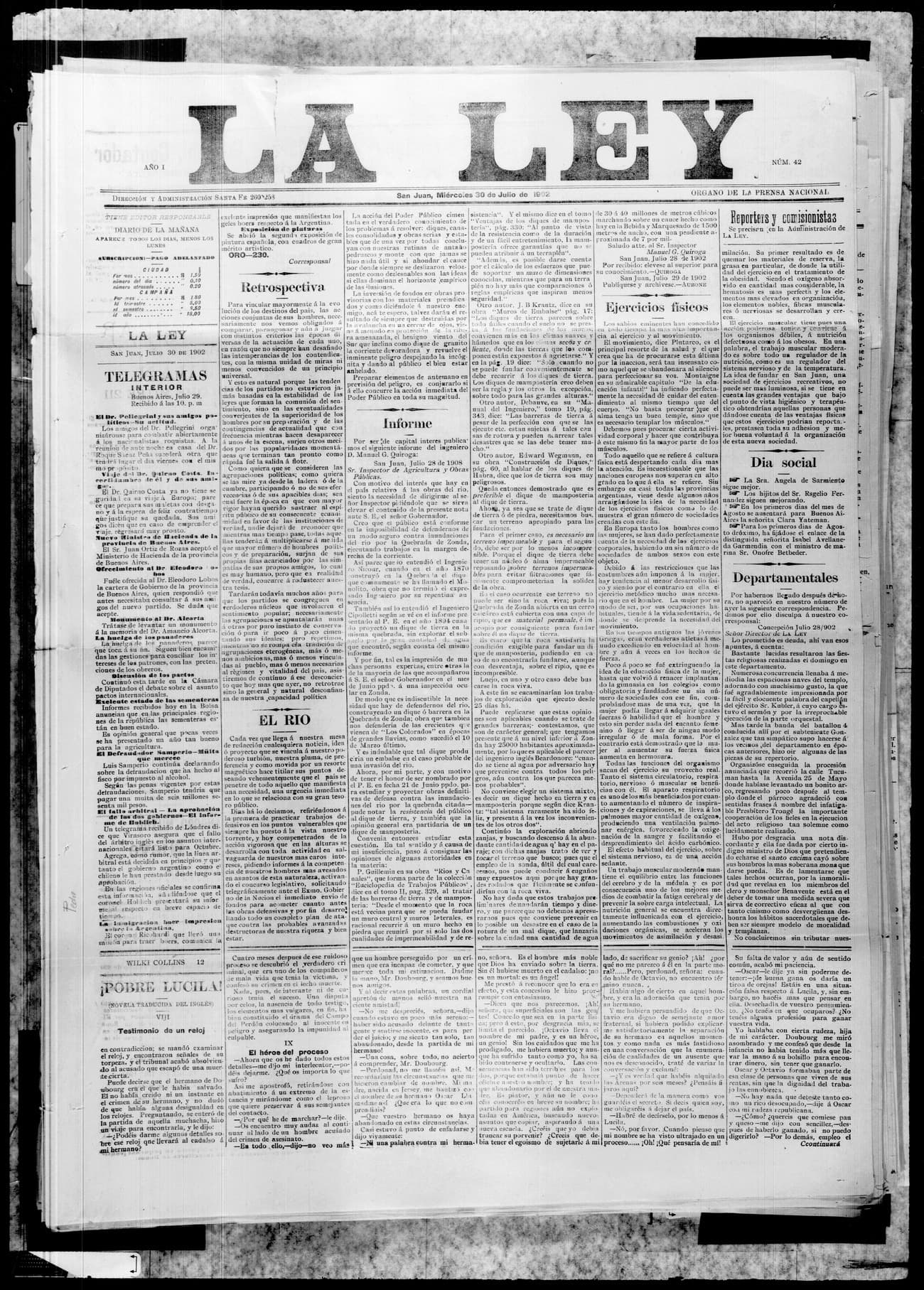 Portada · 30 de Julio de 1902