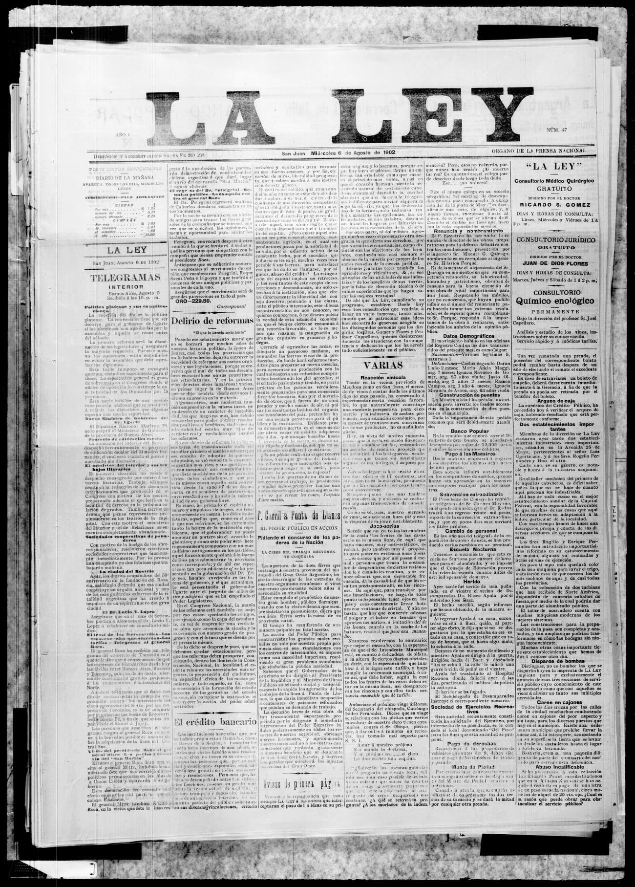 Portada · 6 de Agosto de 1902