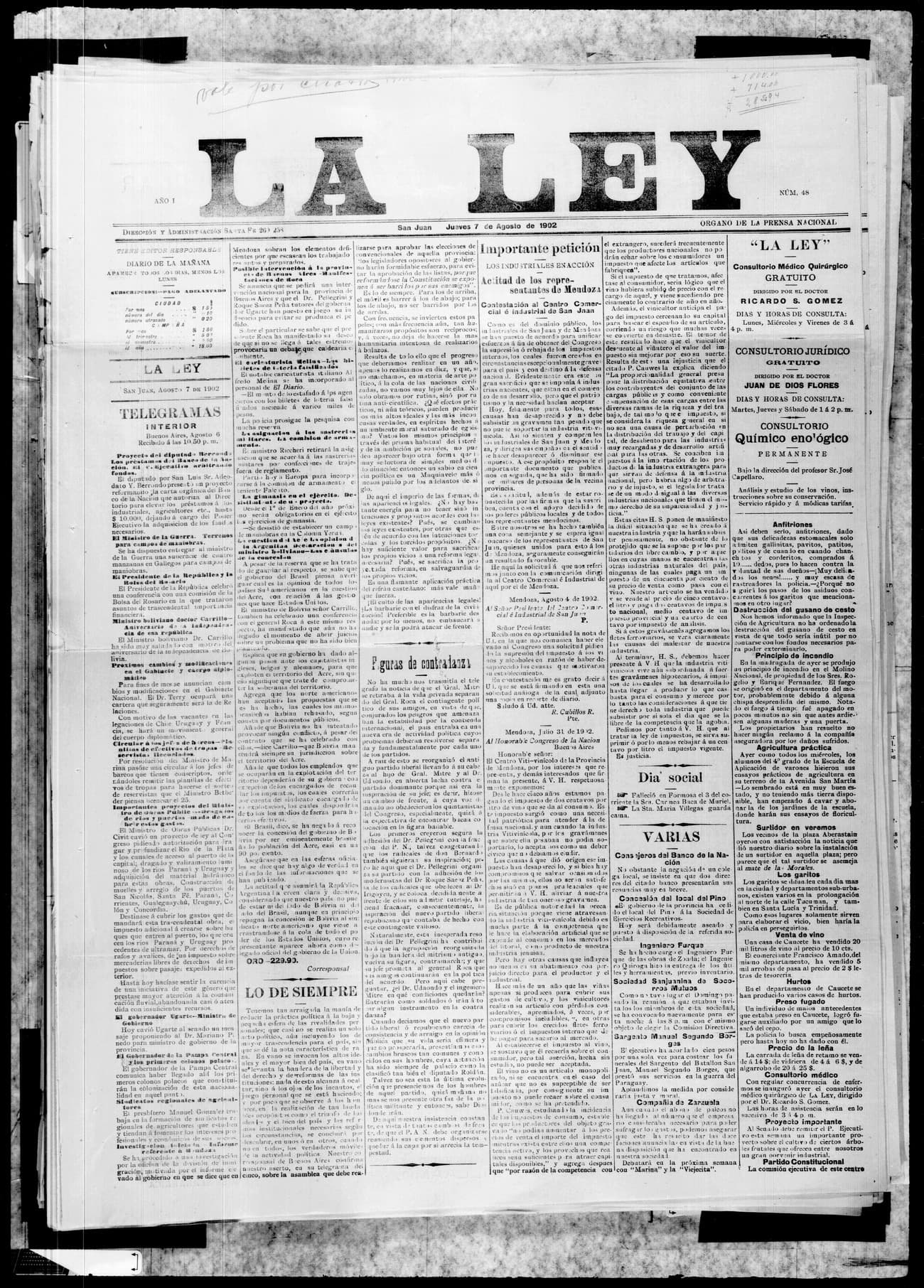 Portada · 7 de Agosto de 1902