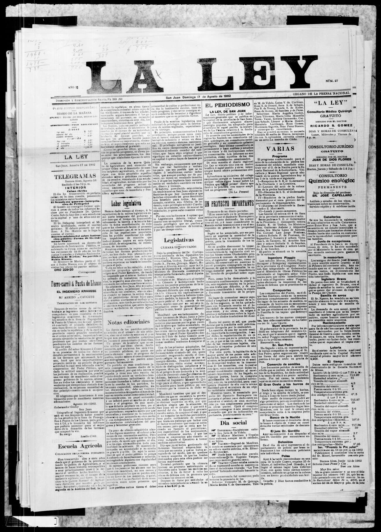 Portada · 17 de Agosto de 1902