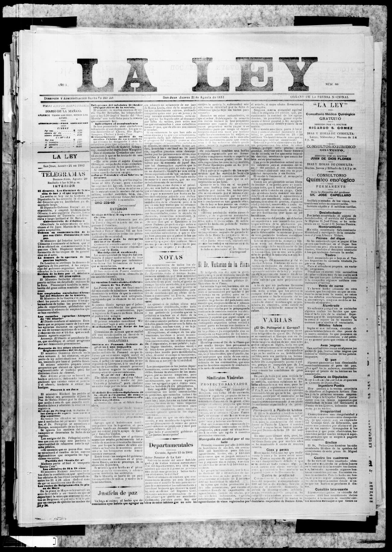 Portada · 21 de Agosto de 1902