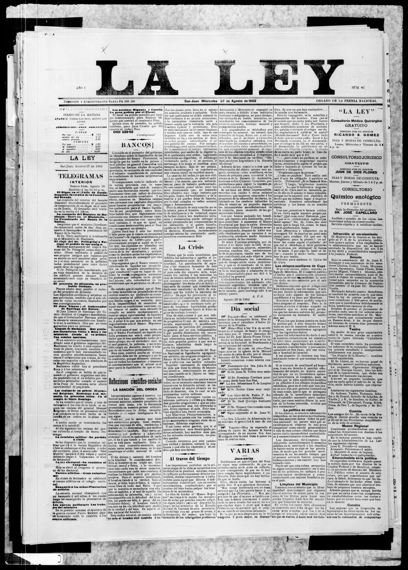 Portada · 27 de Agosto de 1902