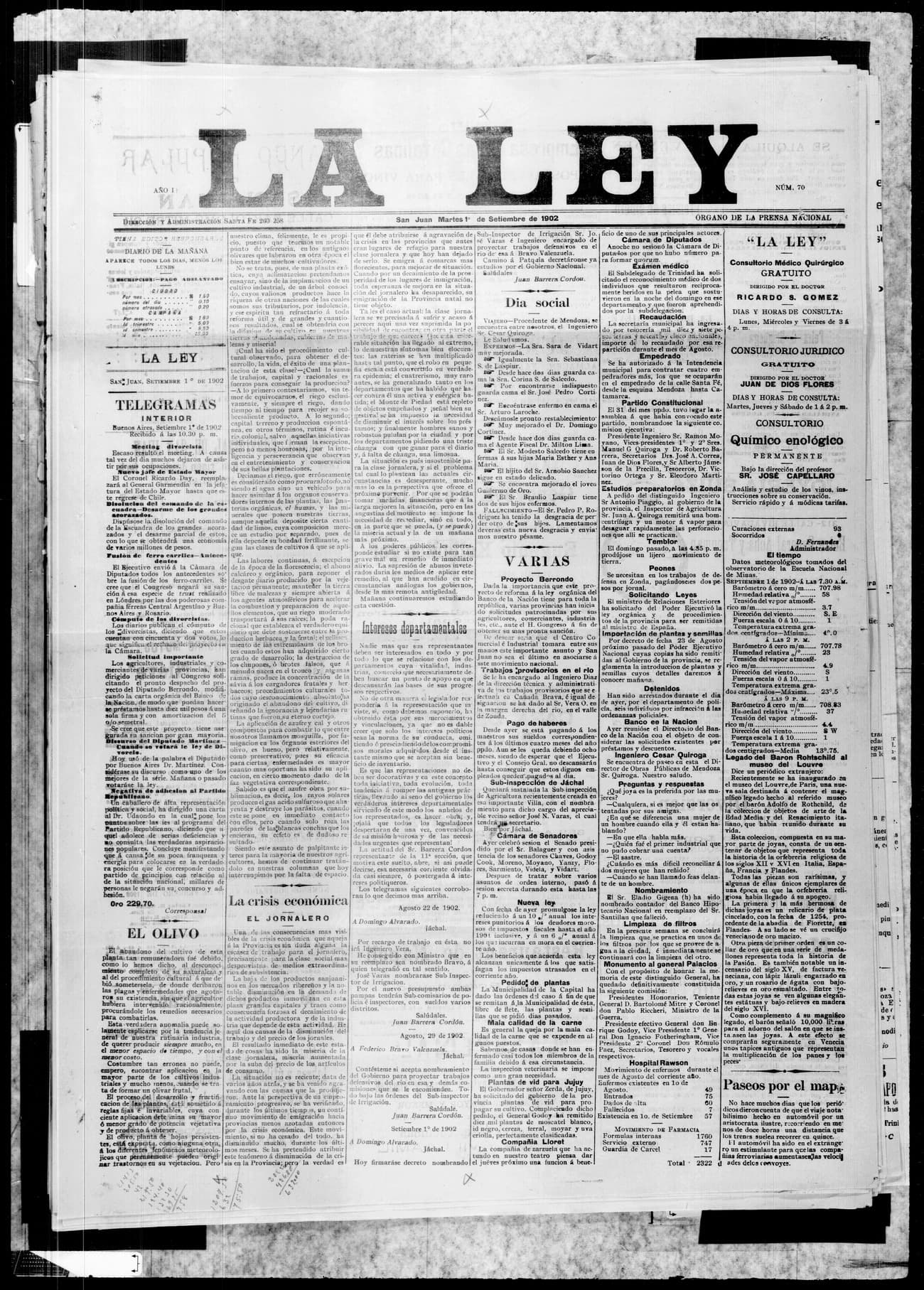 Portada · 1 de Septiembre de 1902