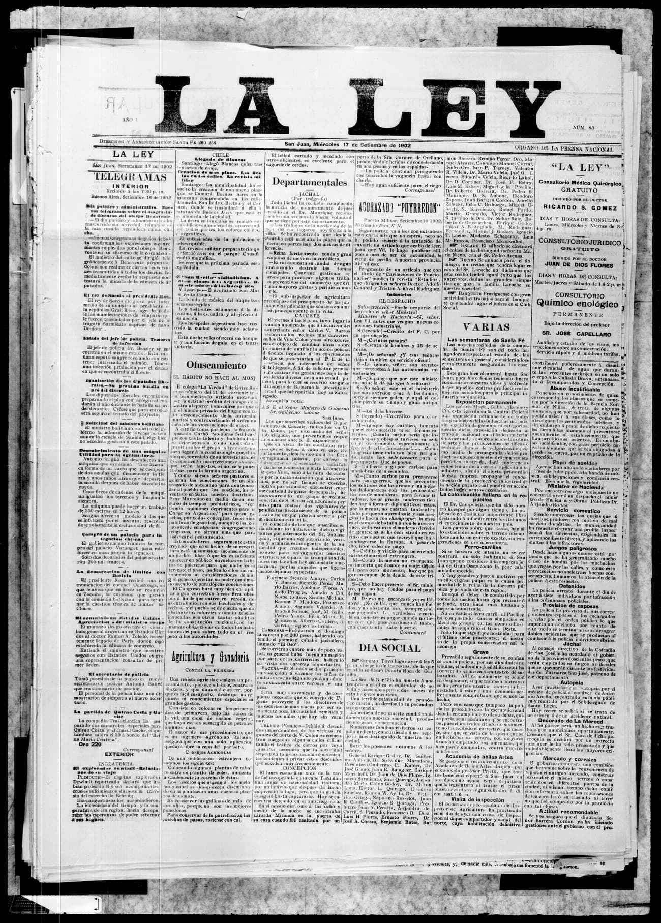 Portada · 17 de Septiembre de 1902
