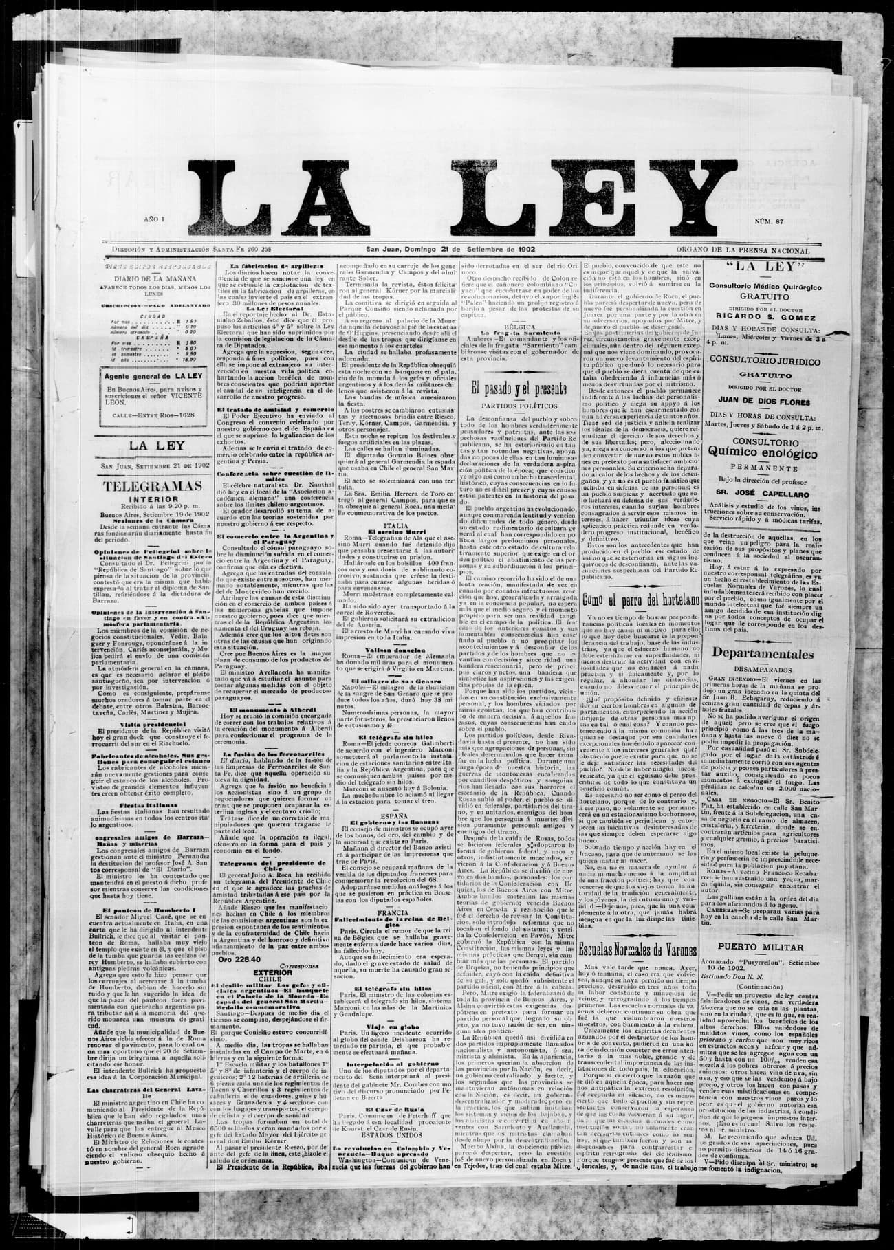 Portada · 21 de Septiembre de 1902