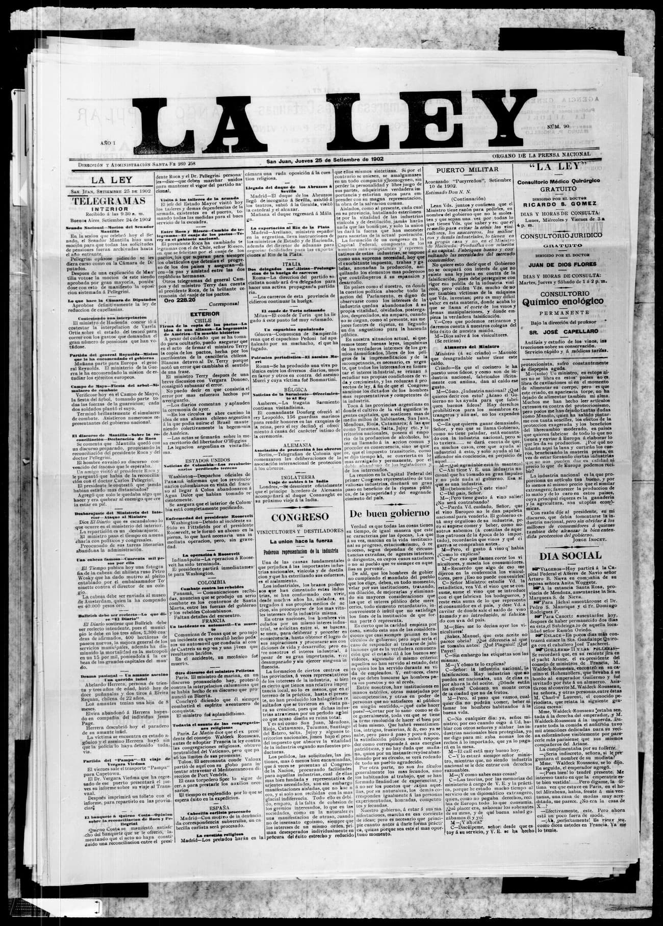 Portada · 25 de Septiembre de 1902