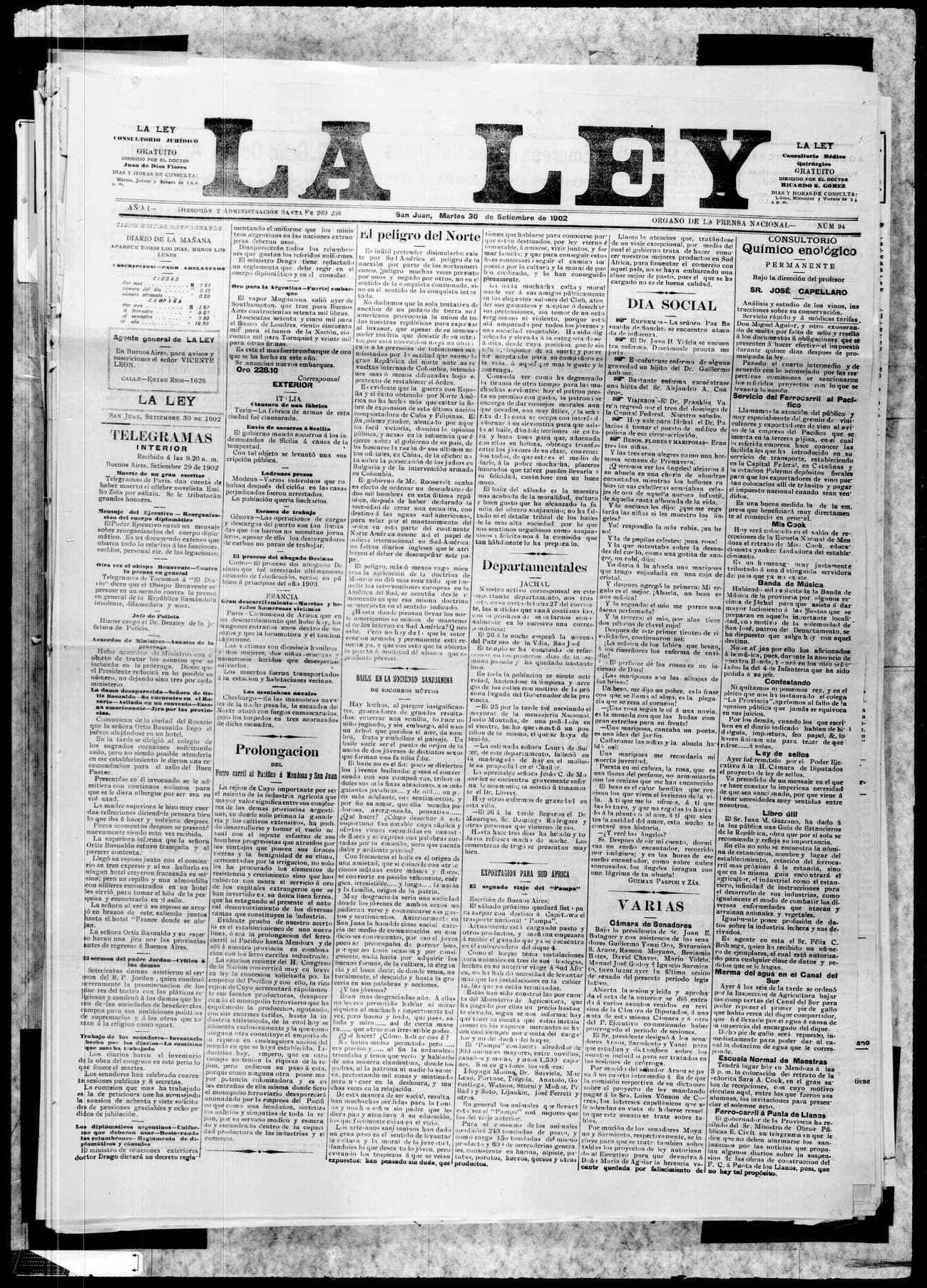 Portada · 30 de Septiembre de 1902