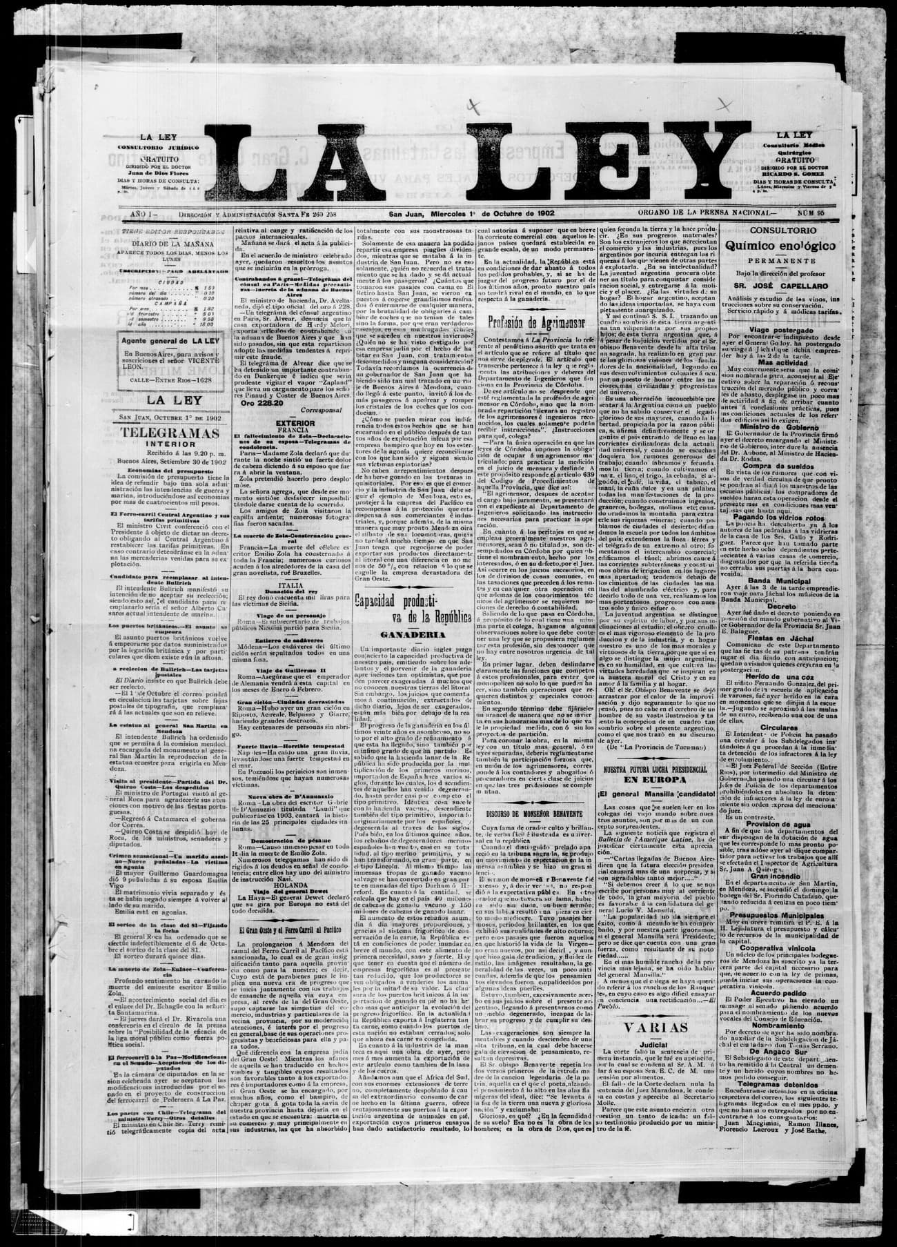 Portada · 1 de Octubre de 1902