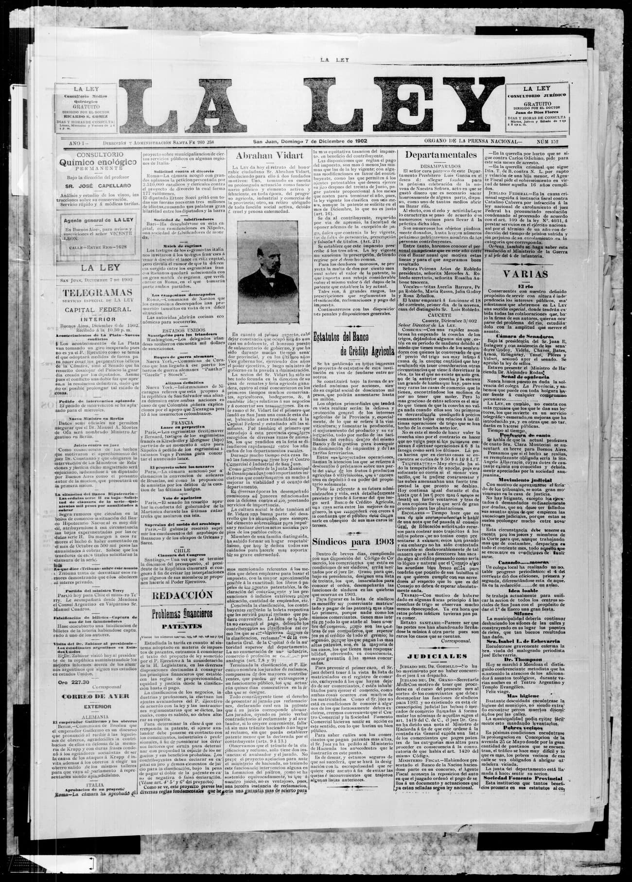 Portada · 7 de Diciembre de 1902