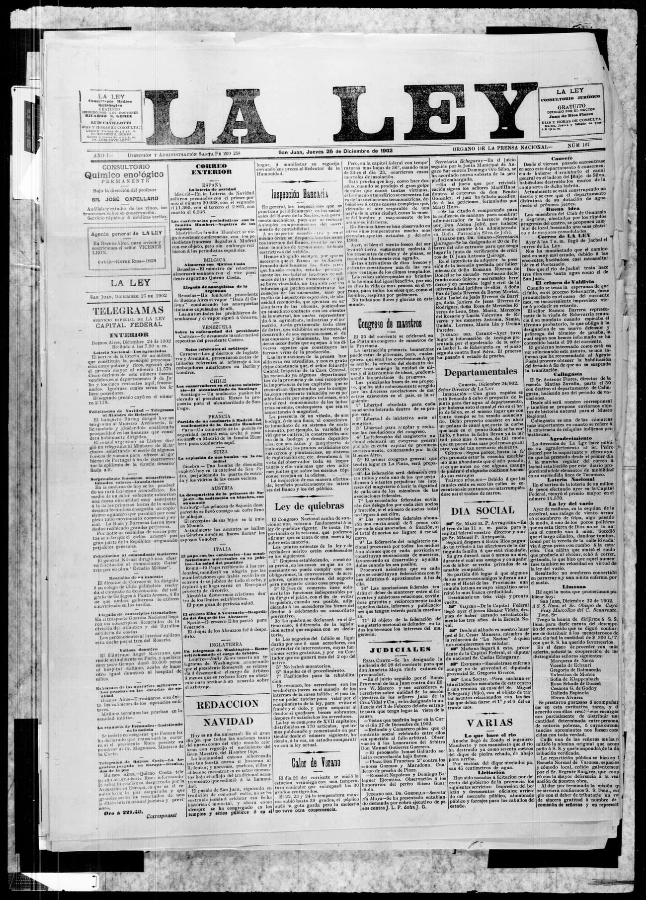 Portada · 25 de Diciembre de 1902