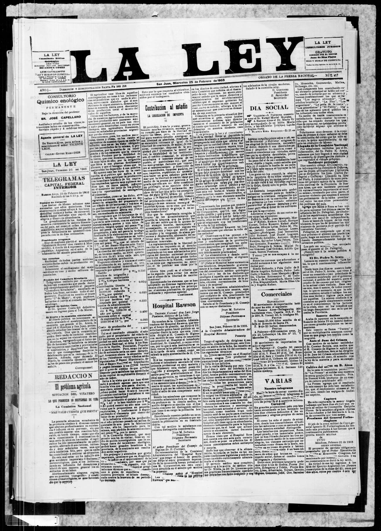 Portada · 25 de Febrero de 1903