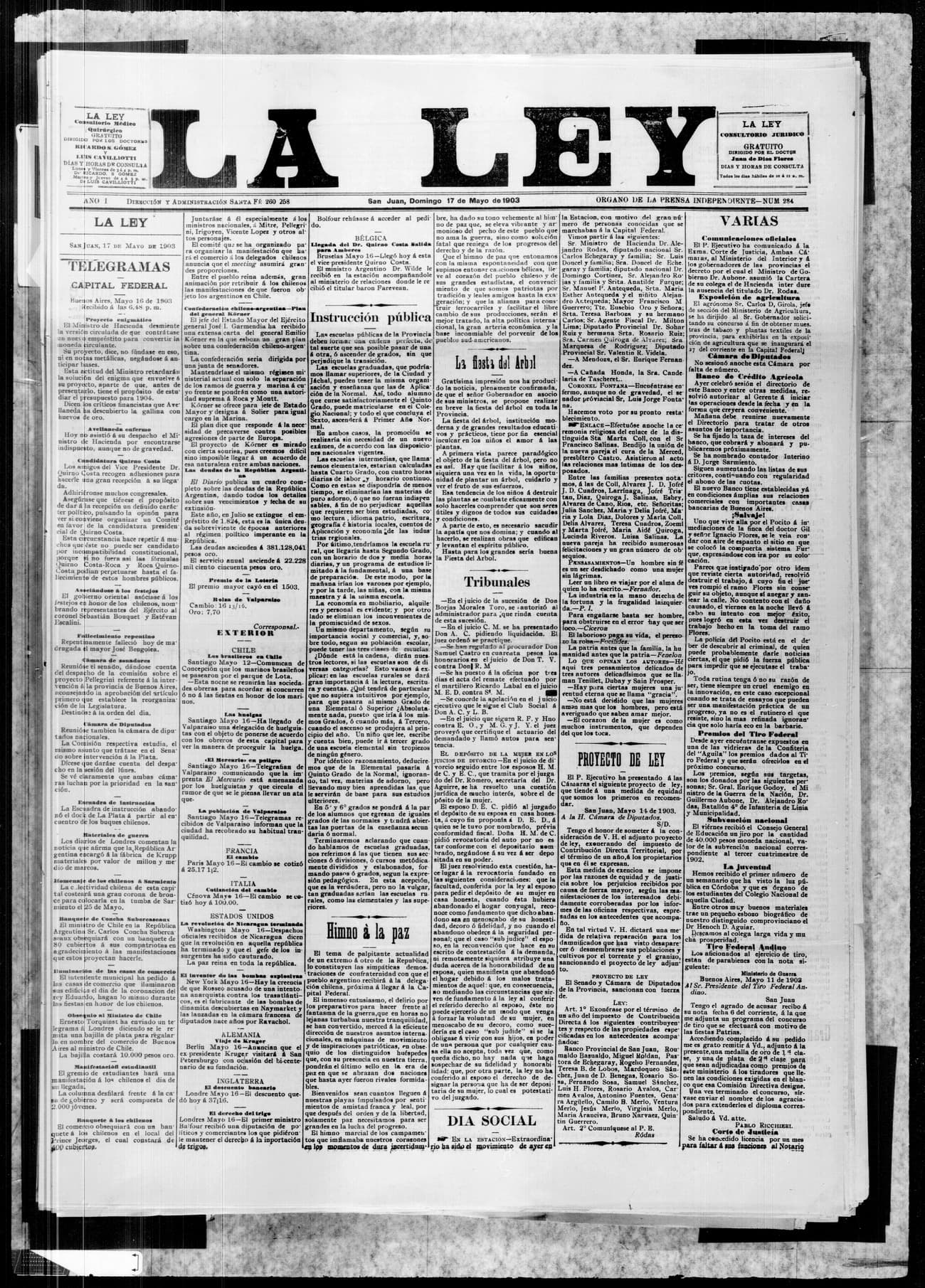 Portada · 17 de Mayo de 1903
