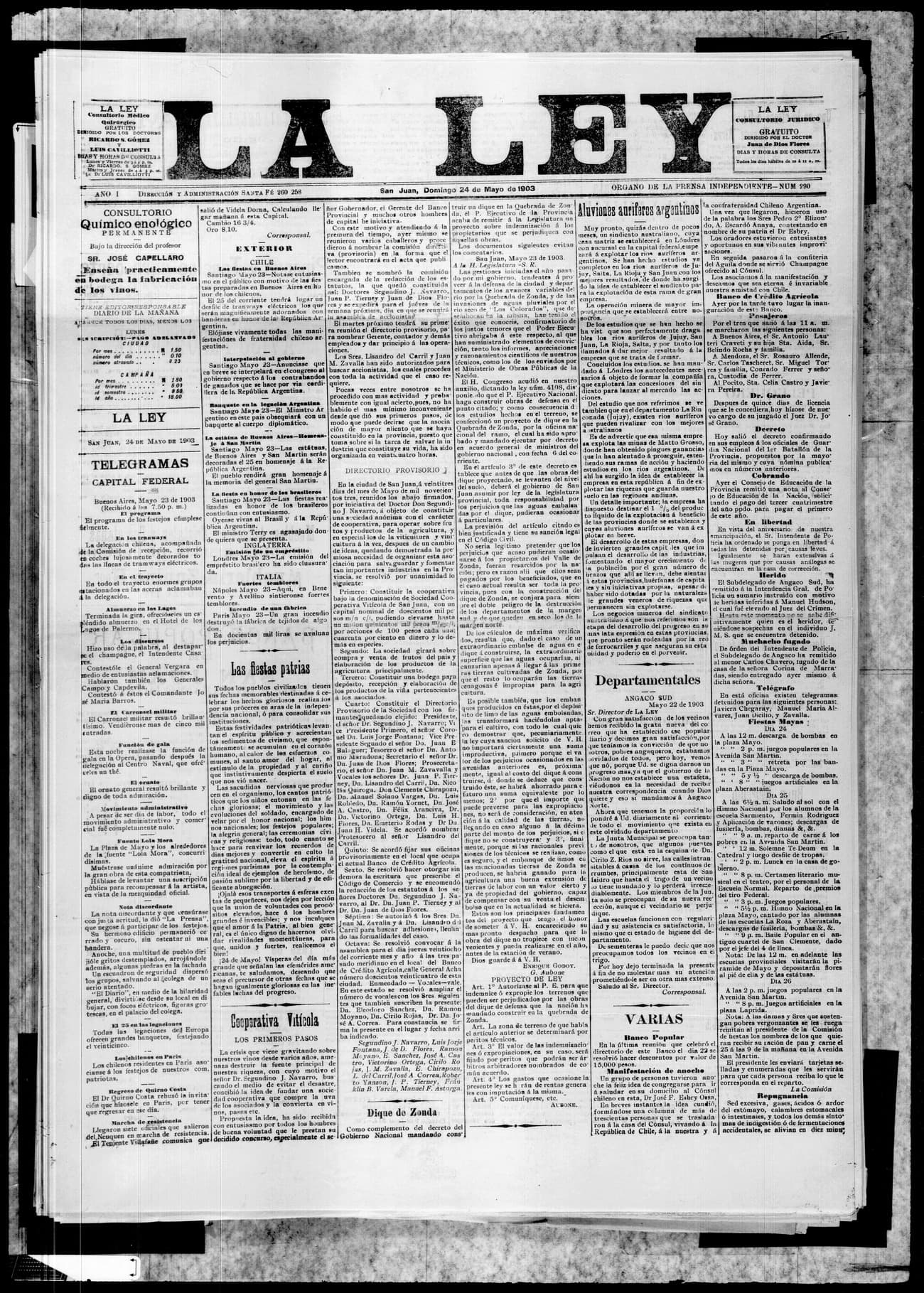 Portada · 24 de Mayo de 1903