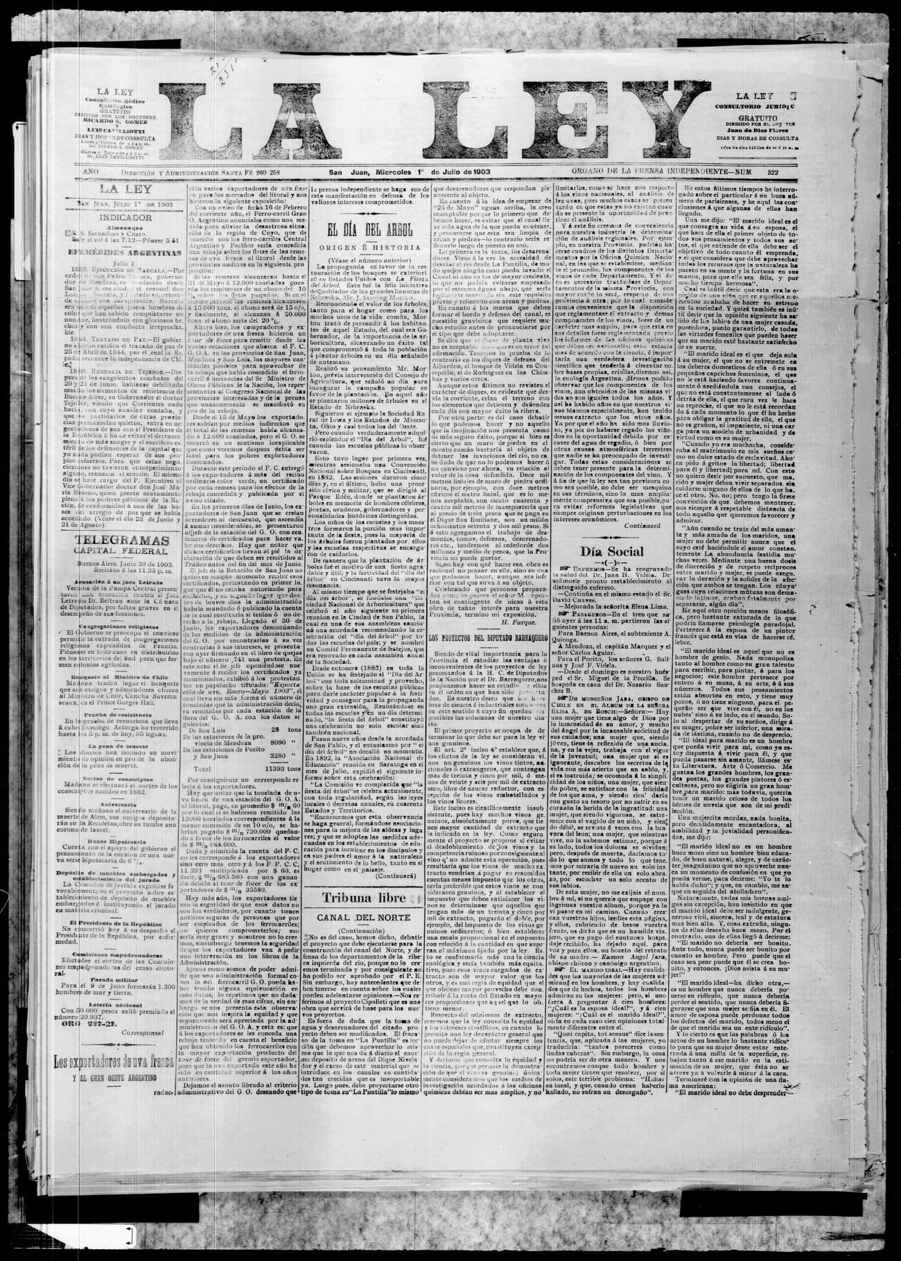 Portada · 1 de Julio de 1903