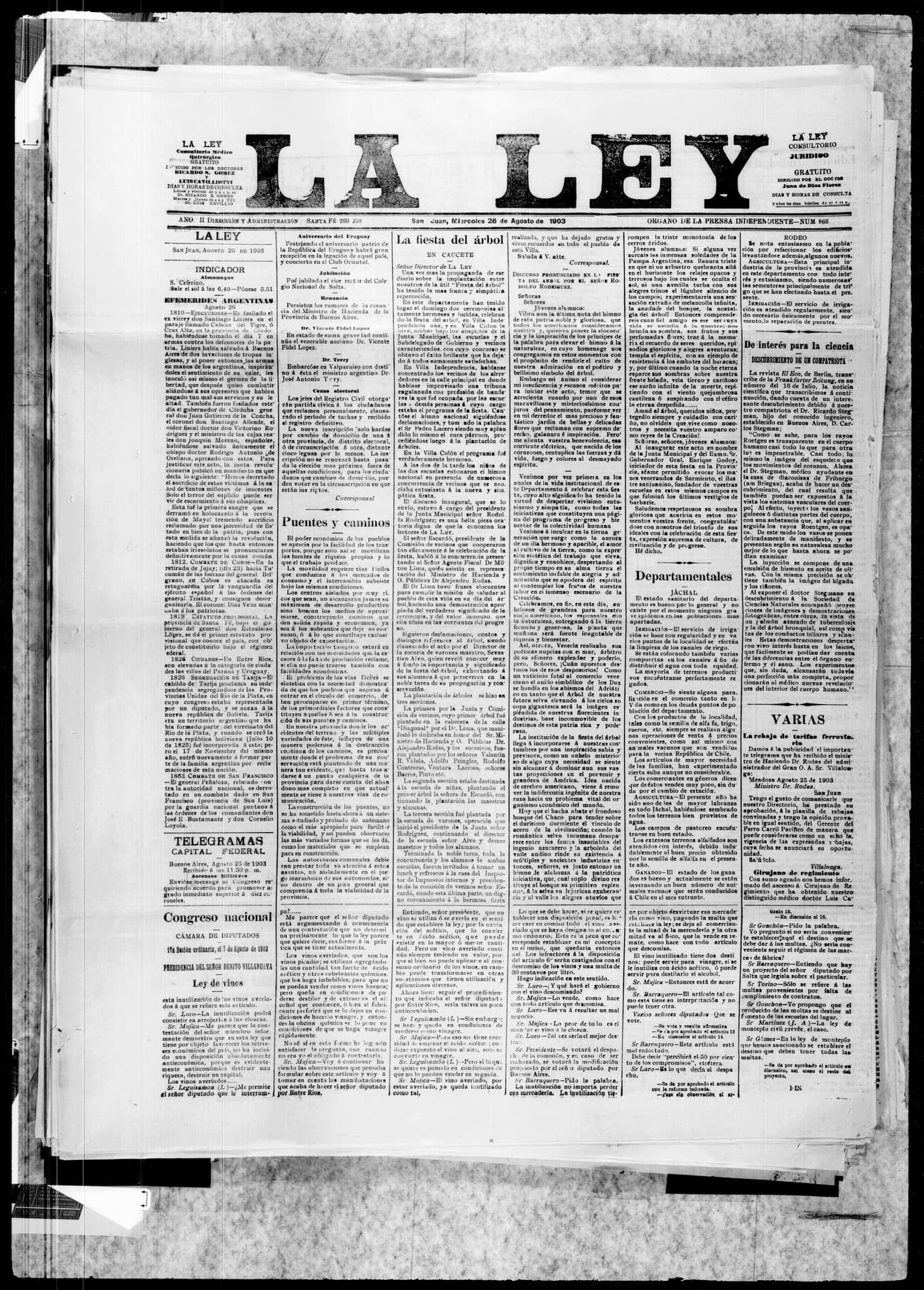 Portada · 26 de Agosto de 1903