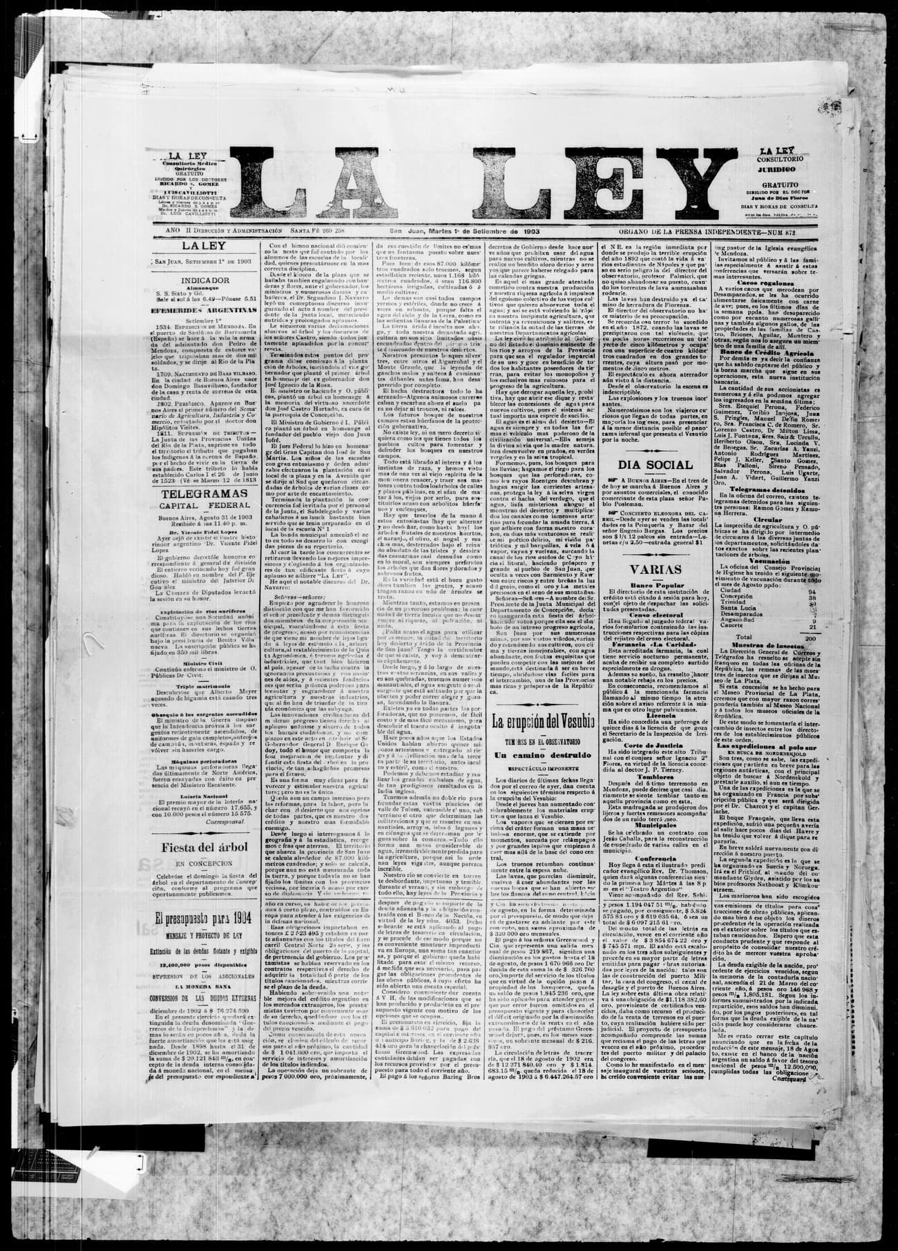 Portada · 1 de Septiembre de 1903