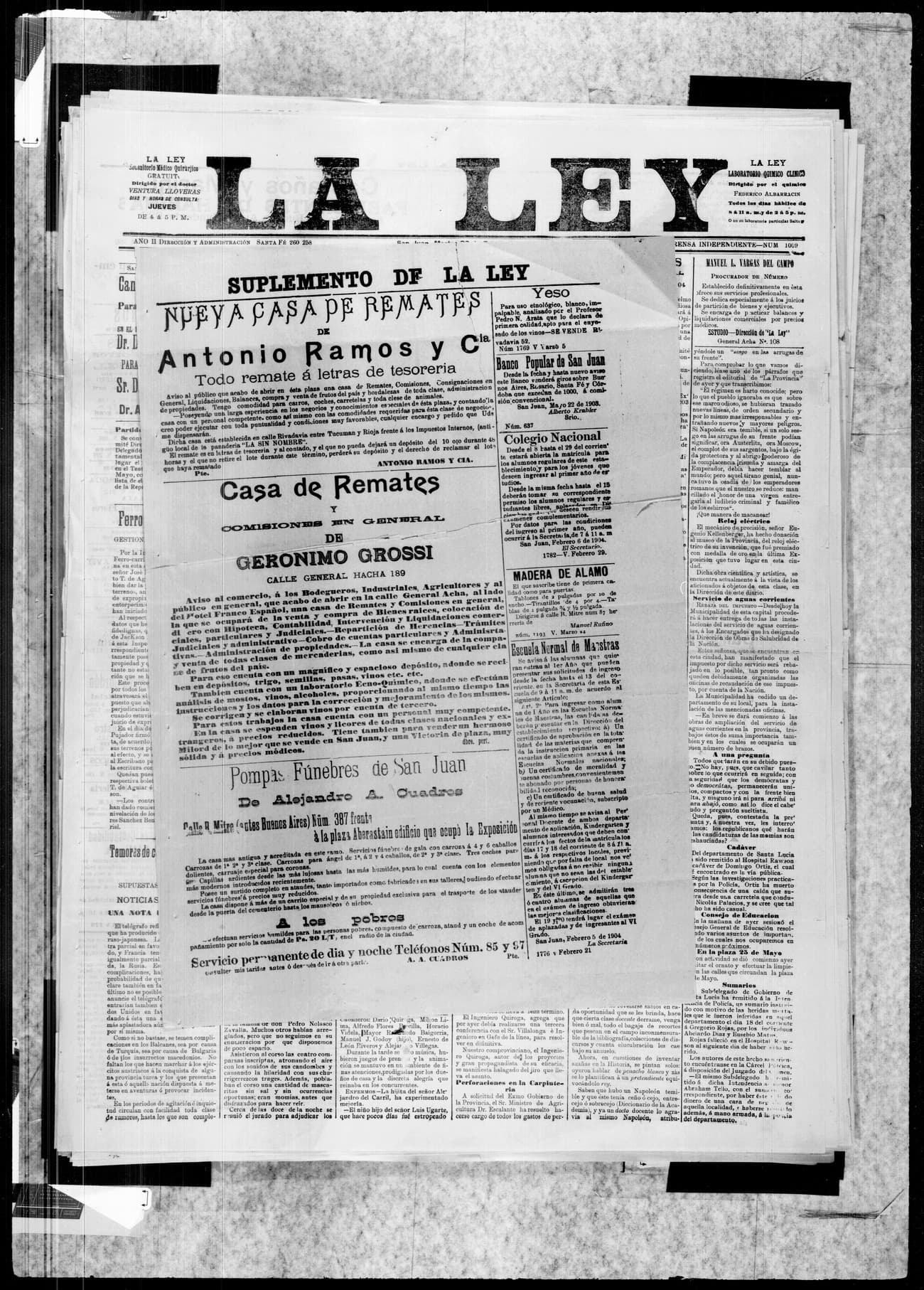 Portada · 23 de Febrero de 1904