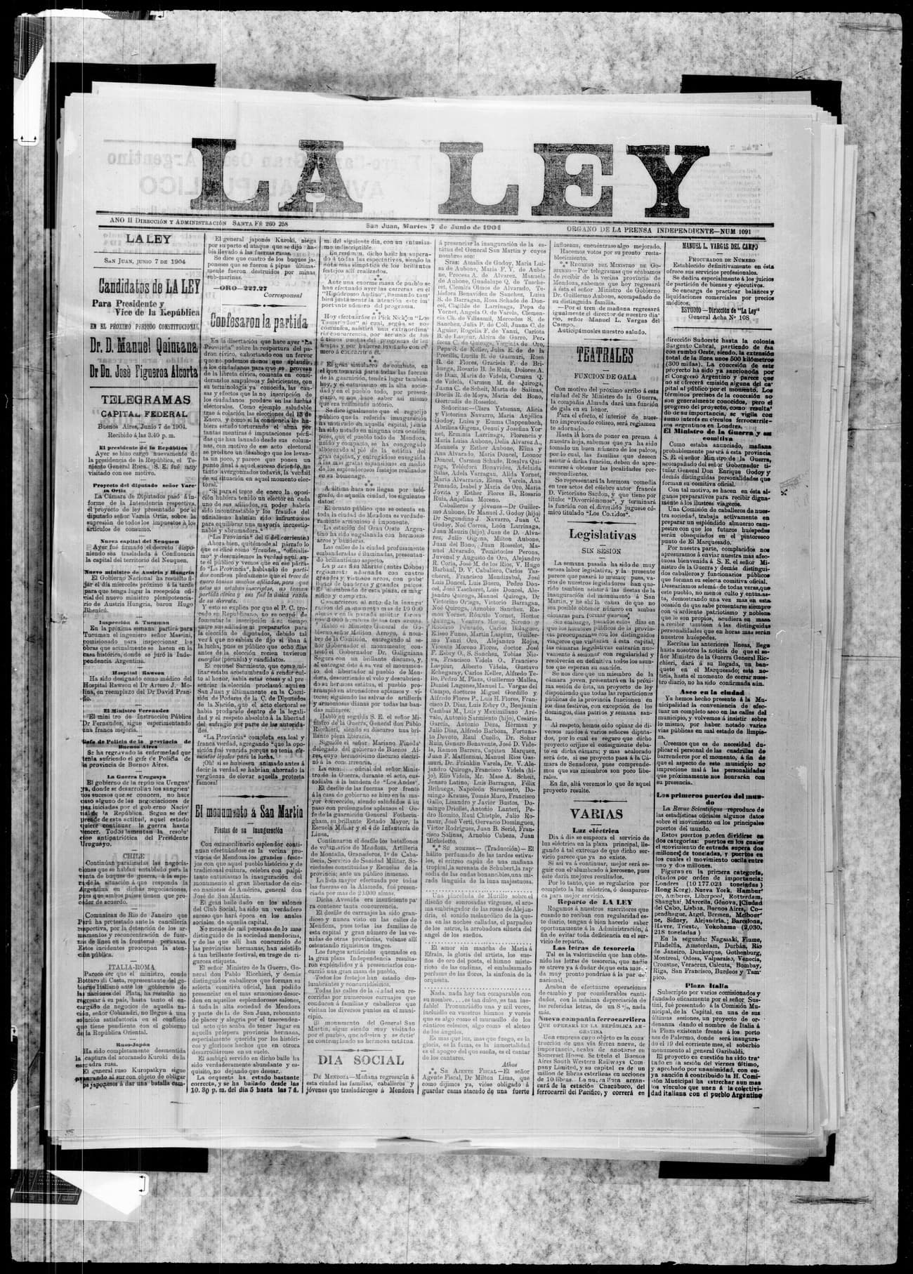 Portada · 7 de Junio de 1904