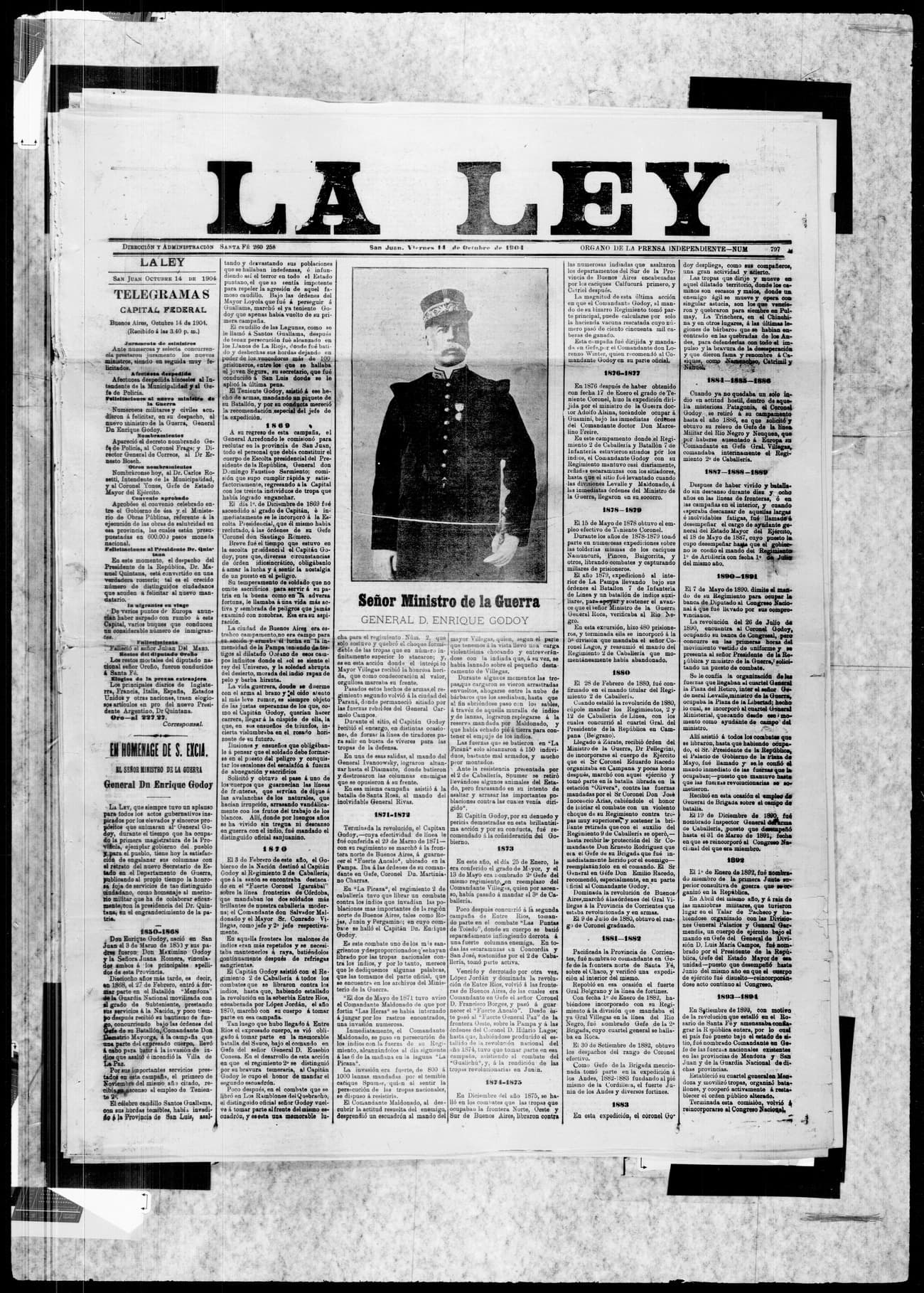 Portada · 14 de Octubre de 1904