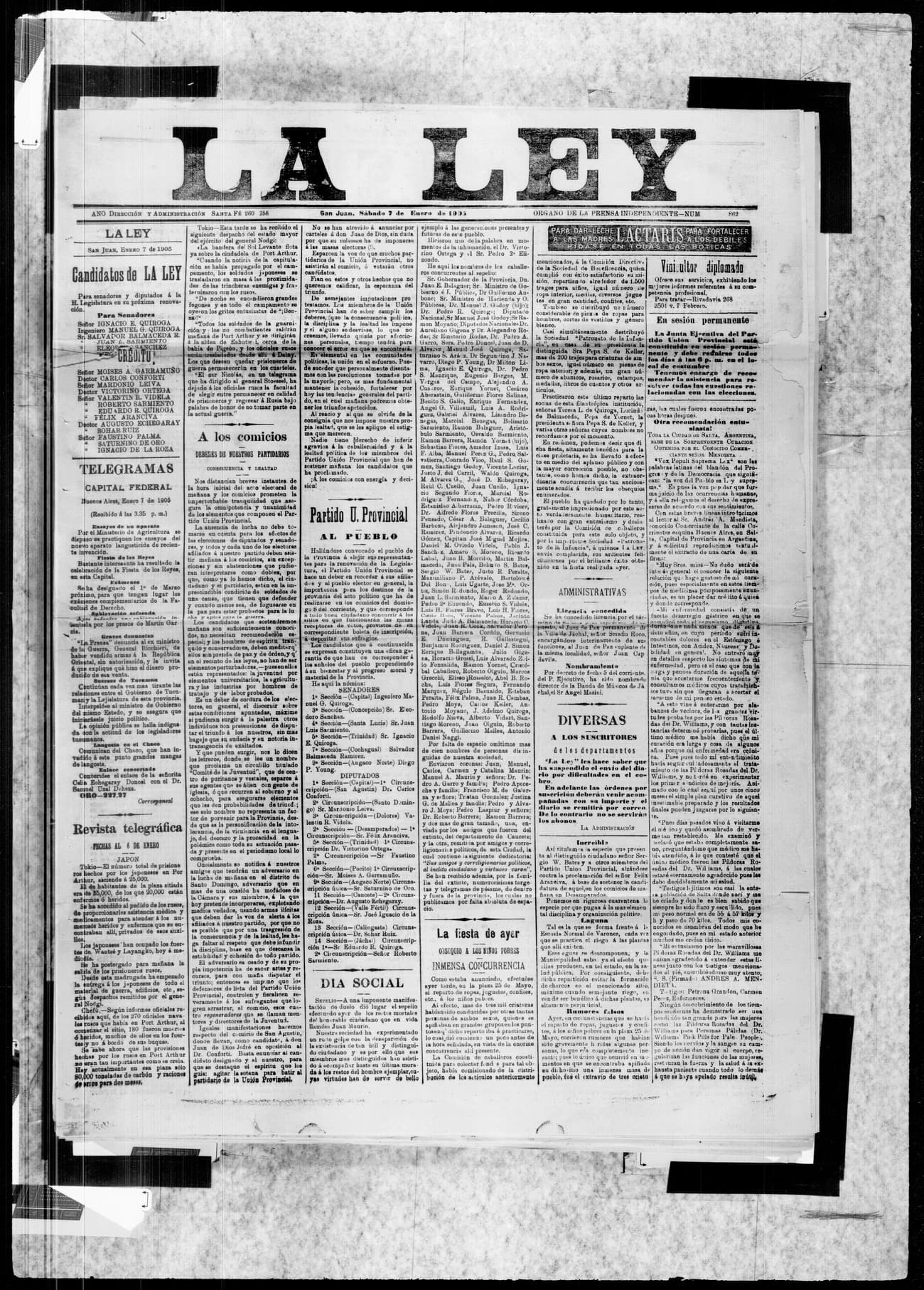 Portada · 7 de Enero de 1905