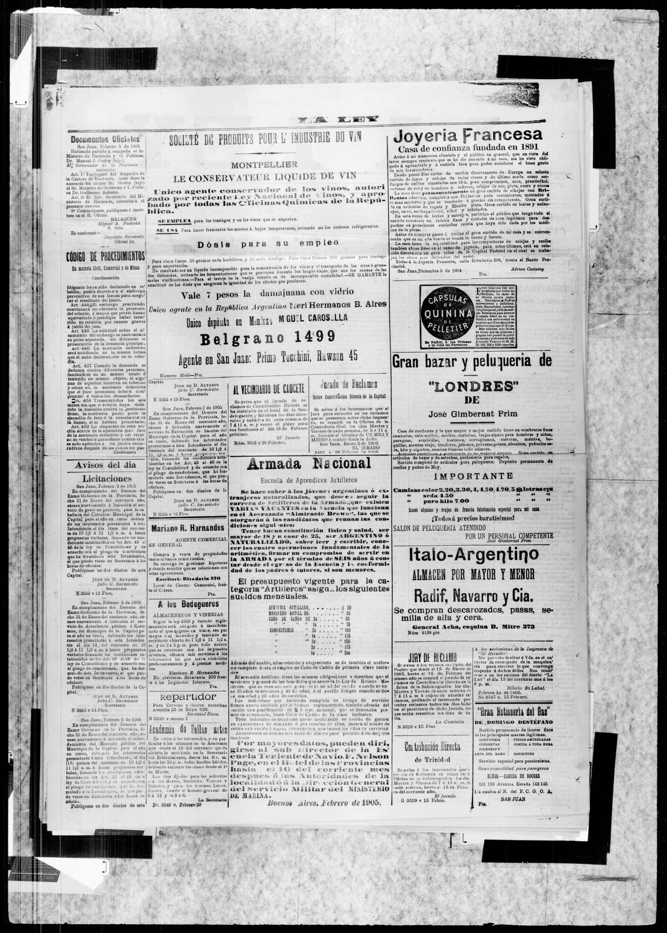 Portada · 2 de Febrero de 1905