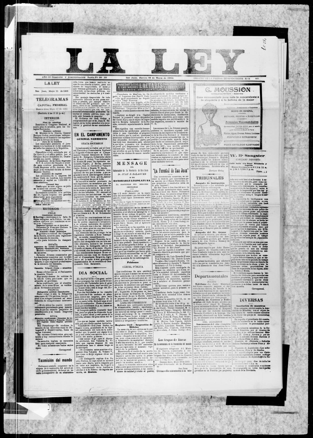 Portada · 11 de Mayo de 1903