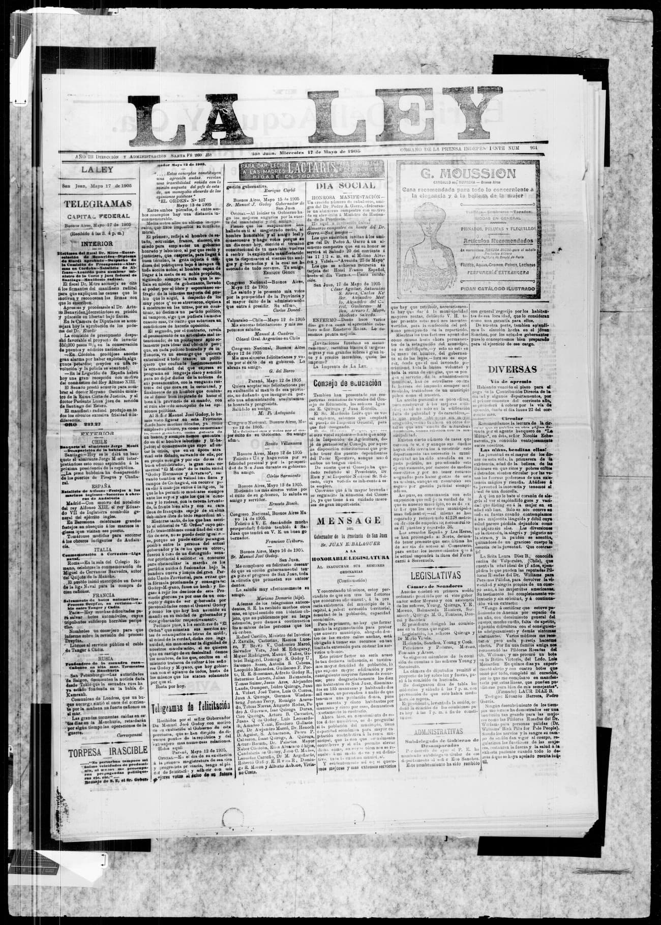 Portada · 17 de Mayo de 1905