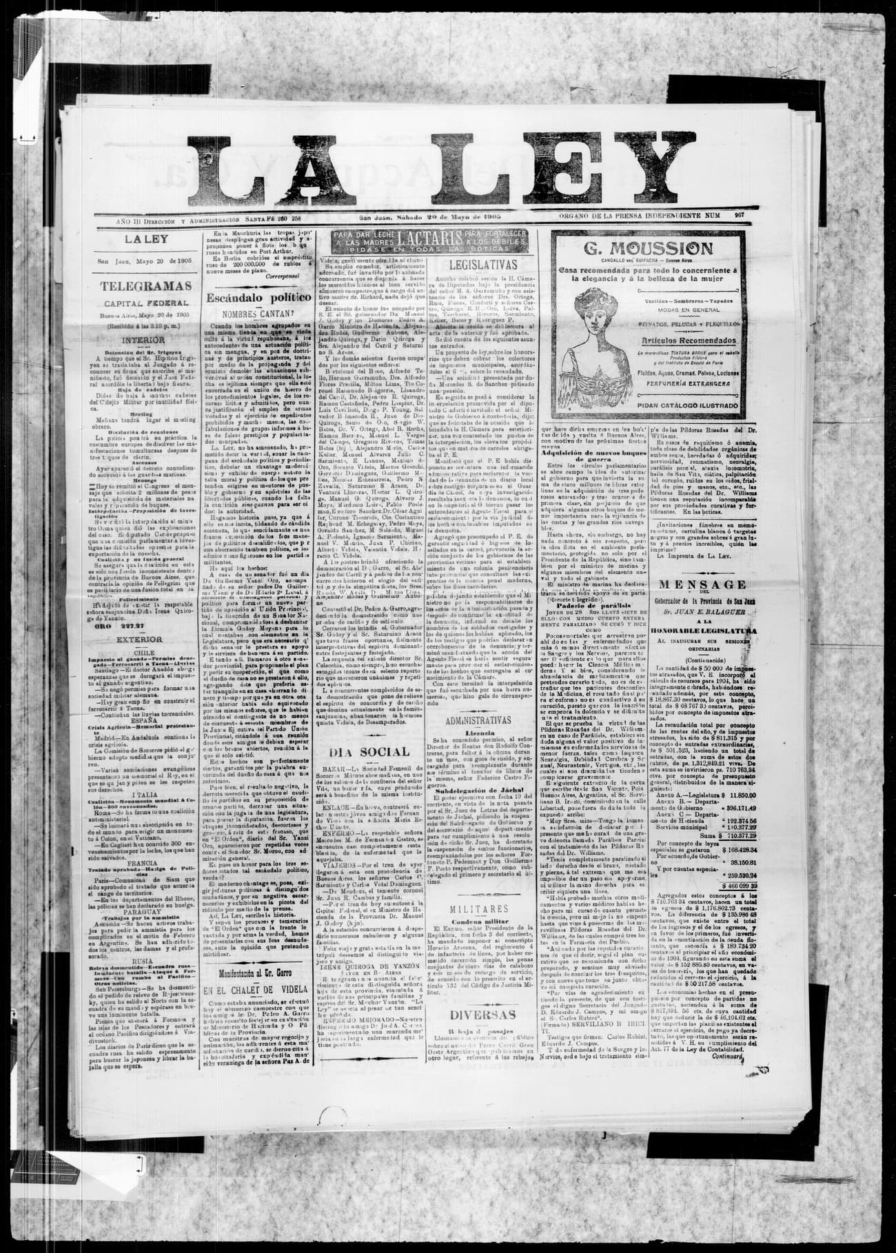 Portada · 20 de Mayo de 1905