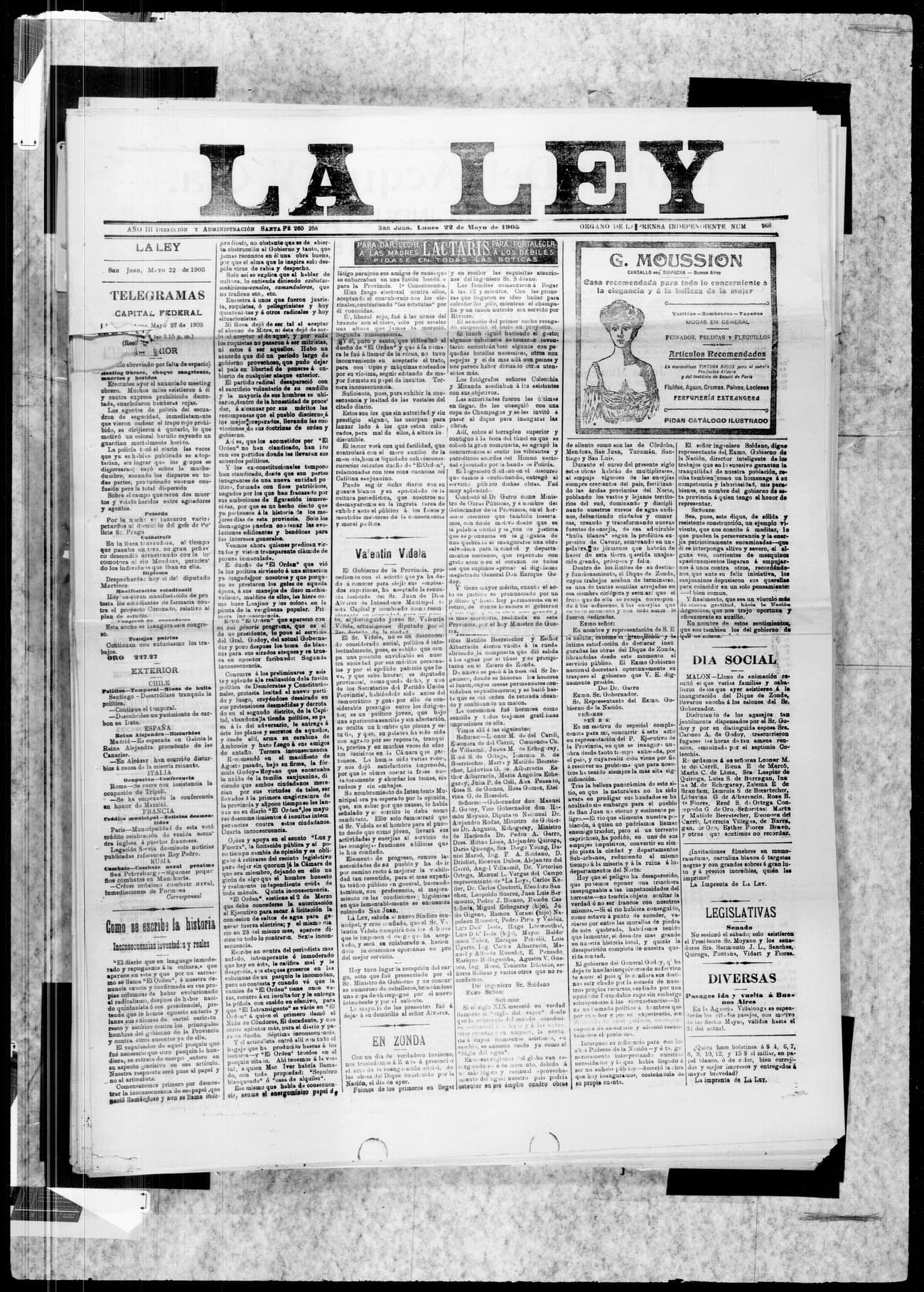 Portada · 22 de Mayo de 1905