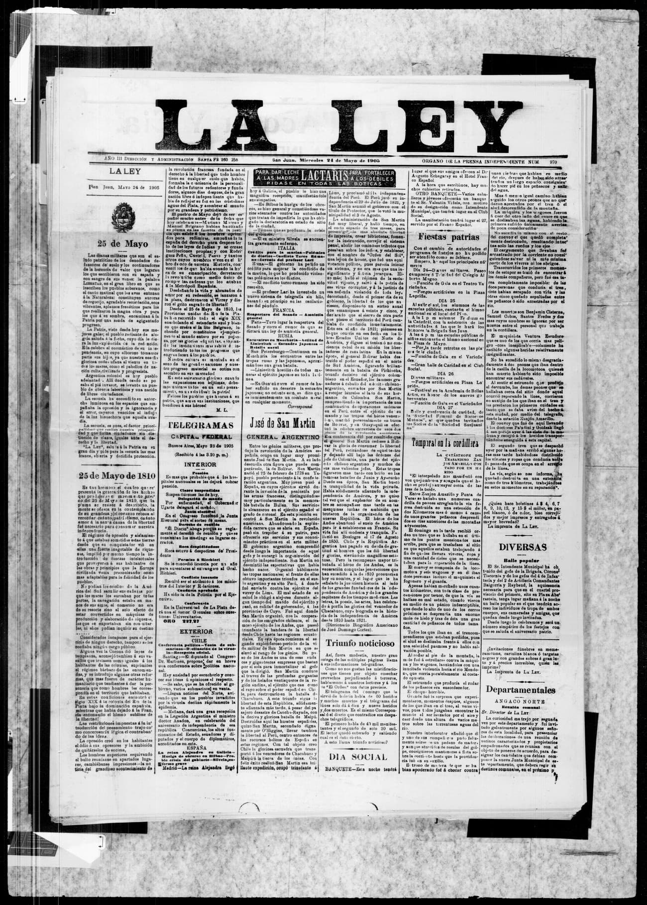 Portada · 24 de Mayo de 1905