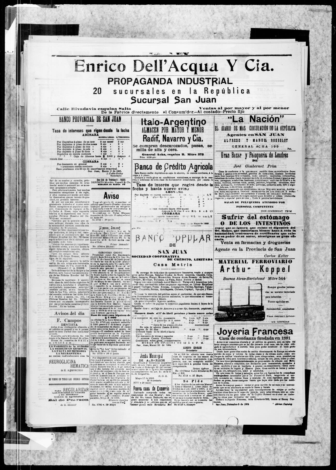 Portada · 1 de Enero de 1905