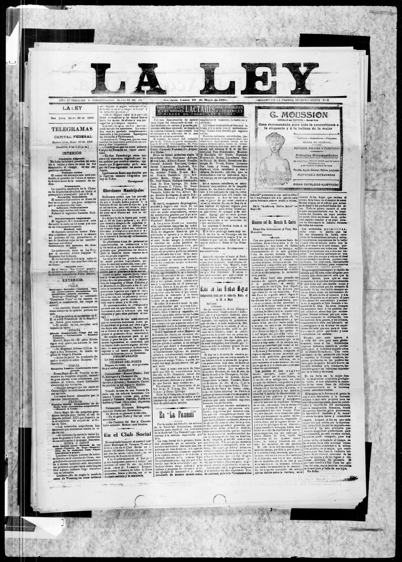 Portada · 29 de Mayo de 1905