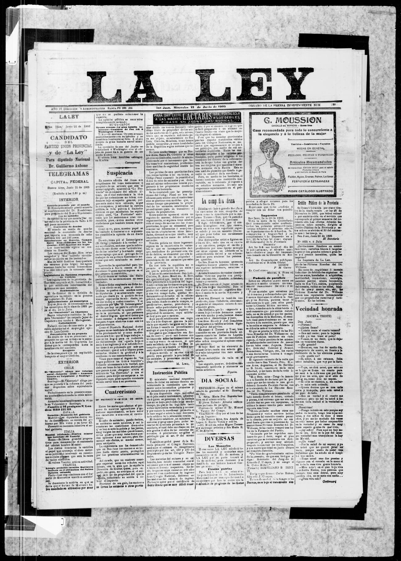 Portada · 21 de Junio de 1905