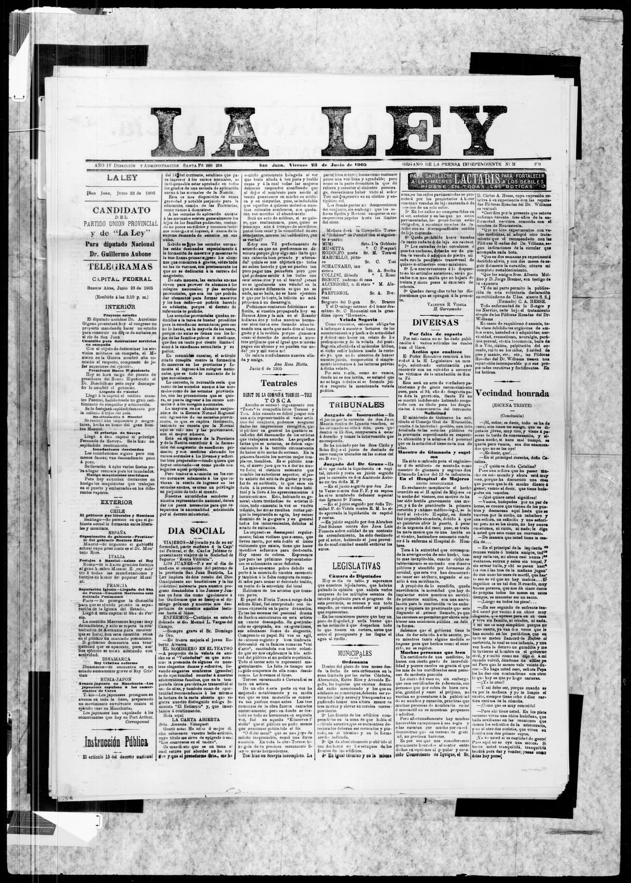 Portada · 23 de Mayo de 1905