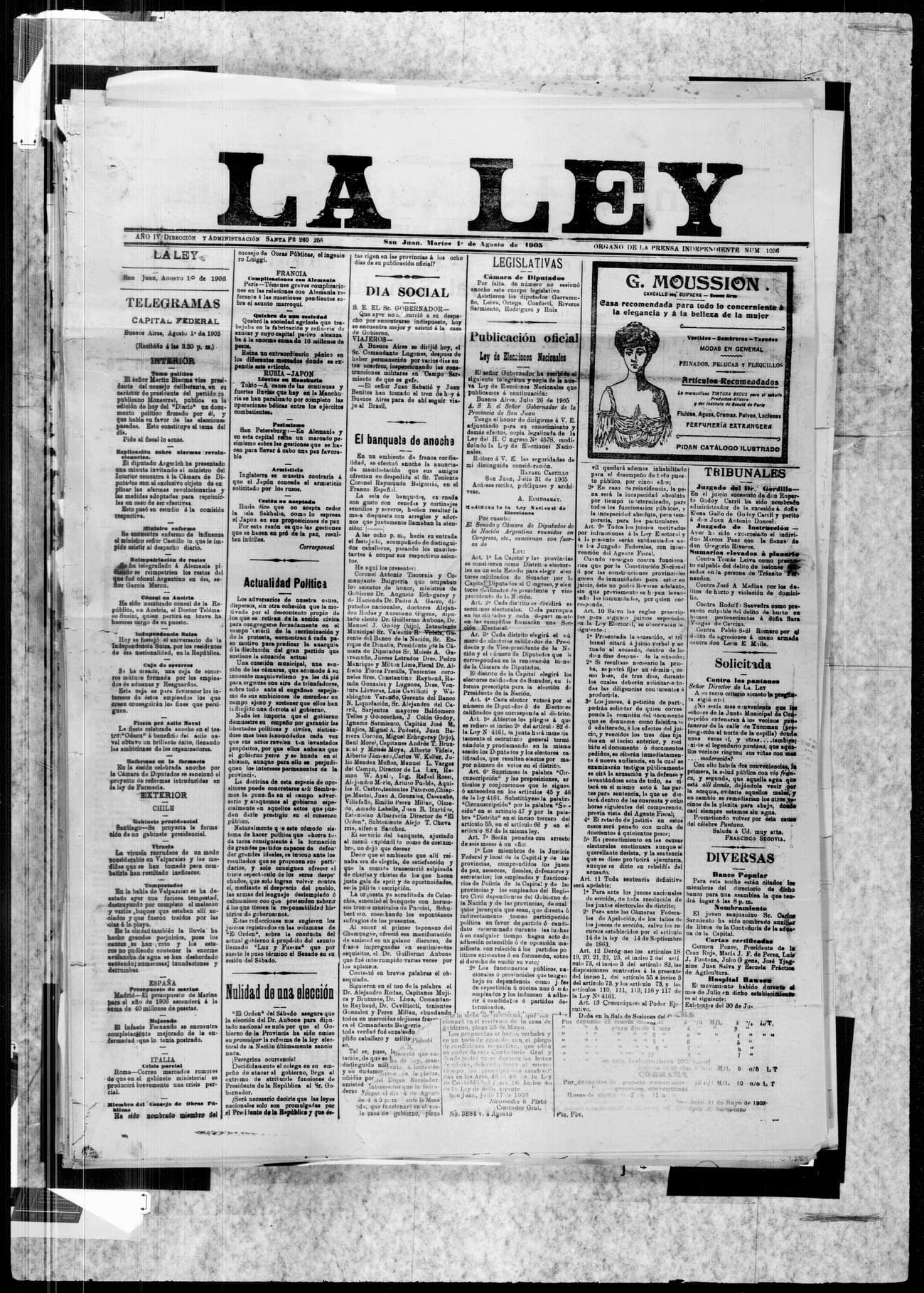 Portada · 1 de Agosto de 1903