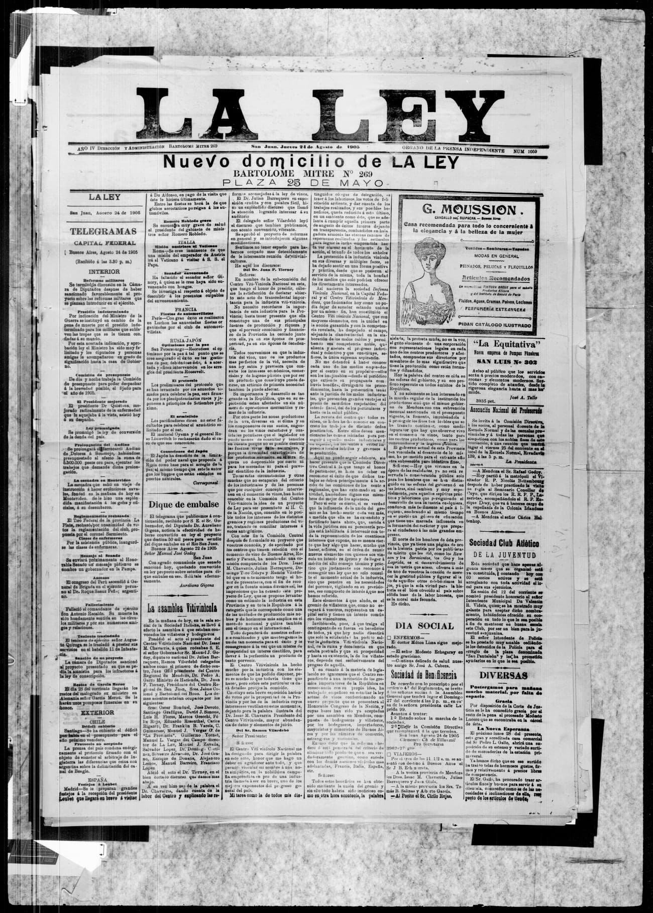 Portada · 24 de Agosto de 1905