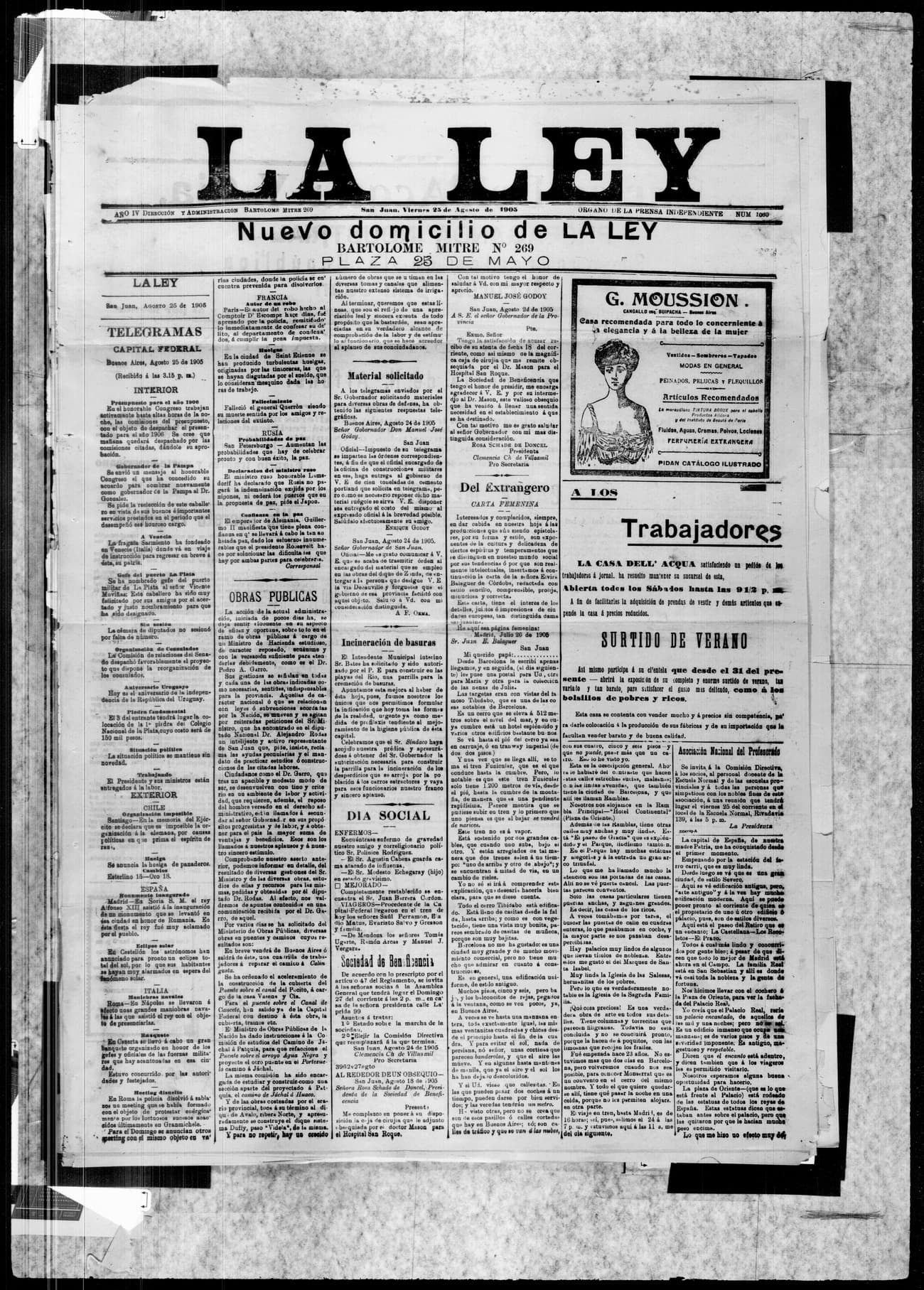 Portada · 25 de Agosto de 1905