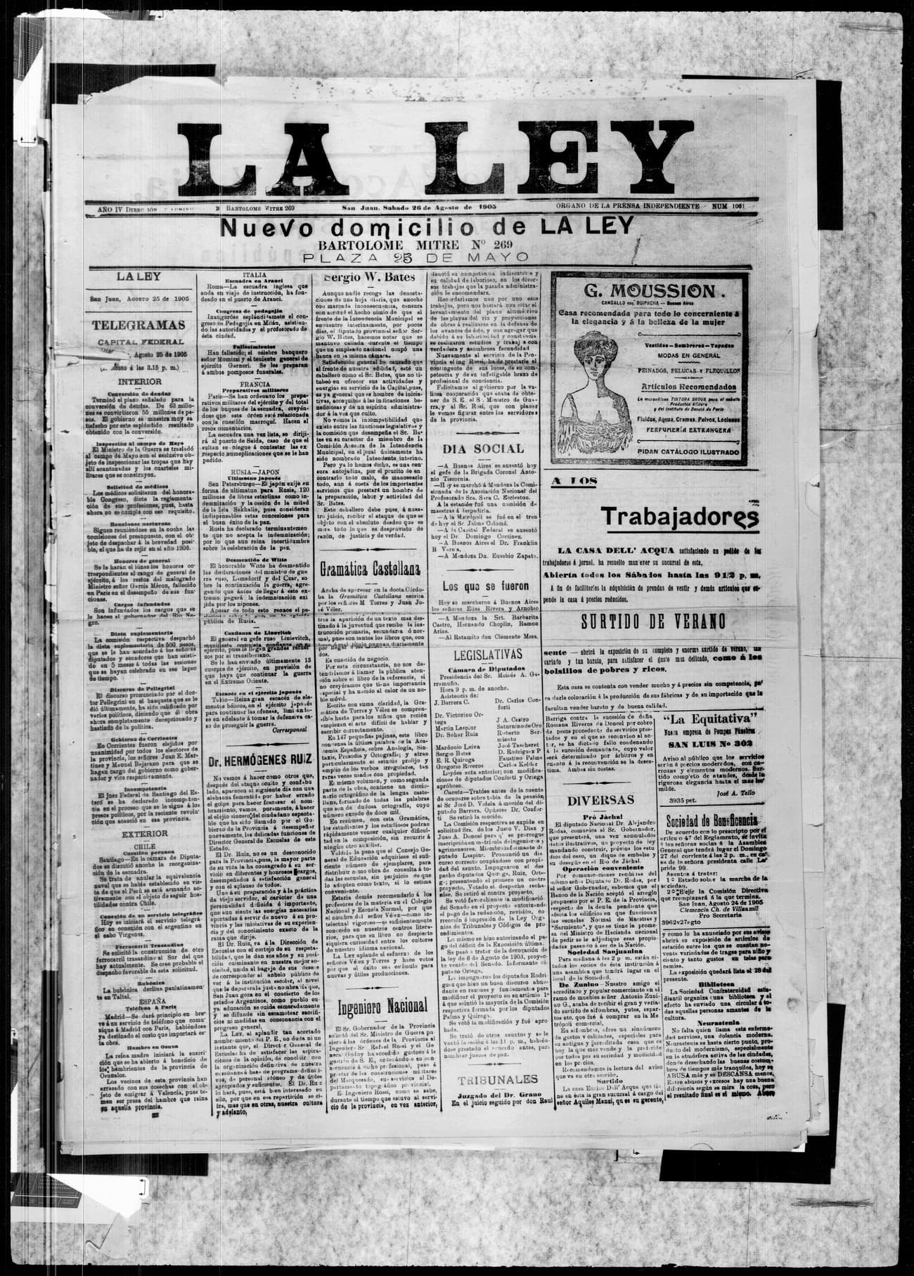 Portada · 26 de Agosto de 1903