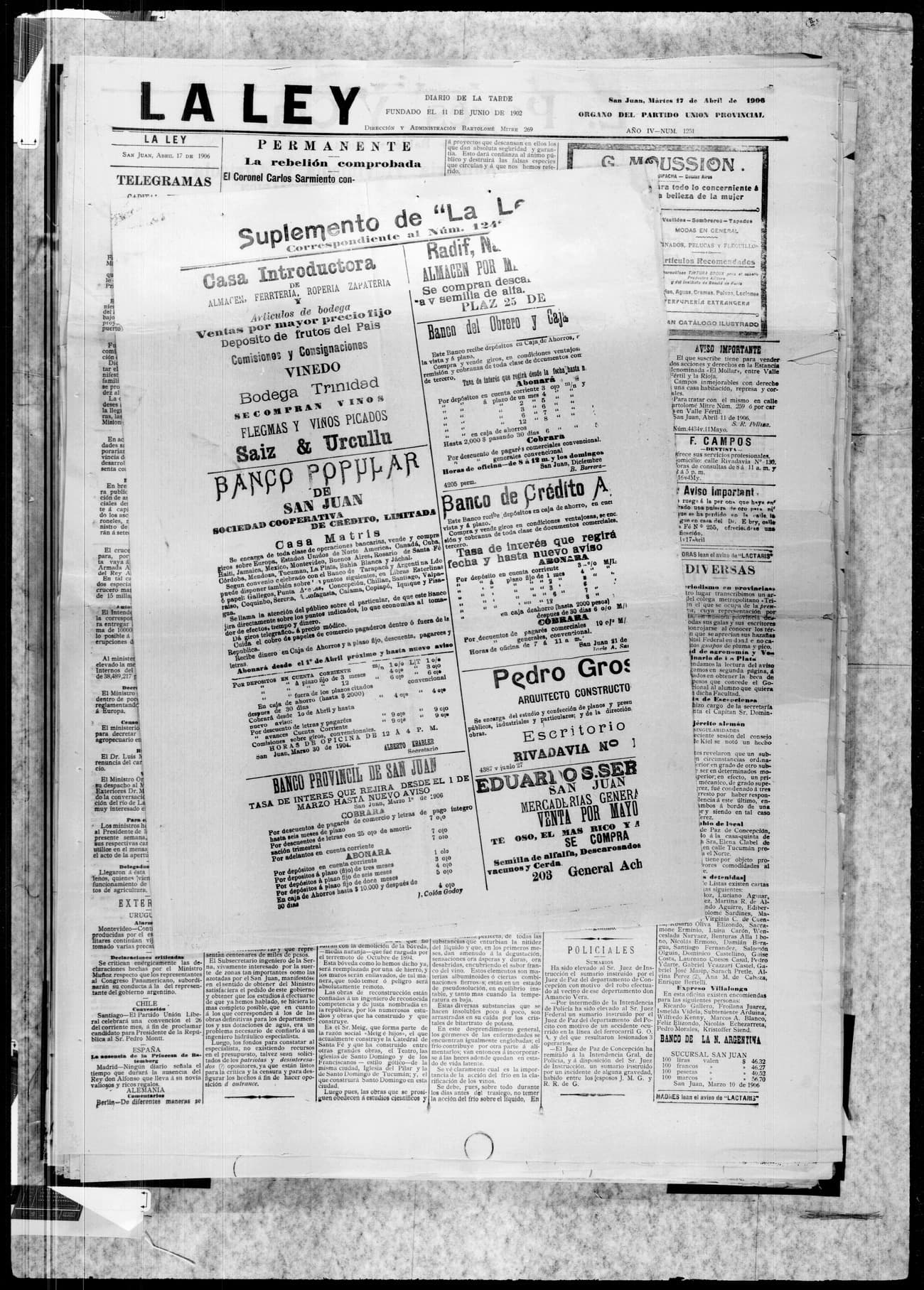 Portada · 17 de Abril de 1906