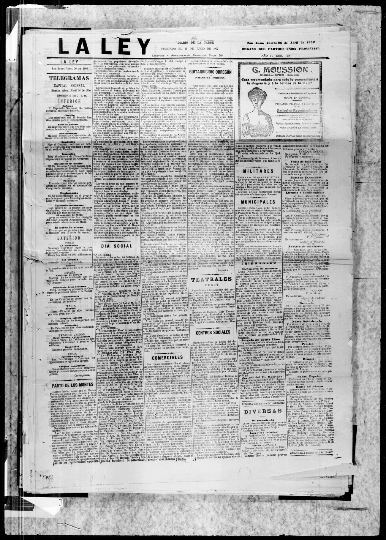 Portada · 26 de Abril de 1906