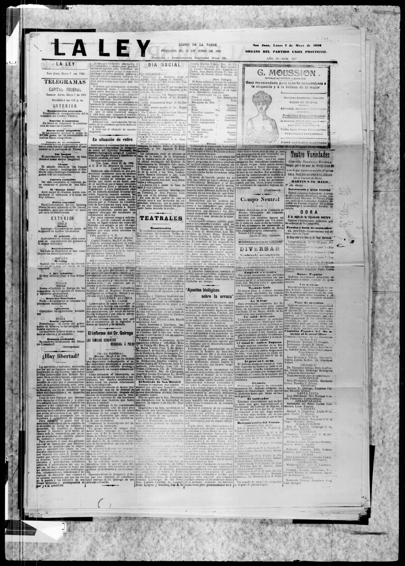 Portada · 7 de Mayo de 1906