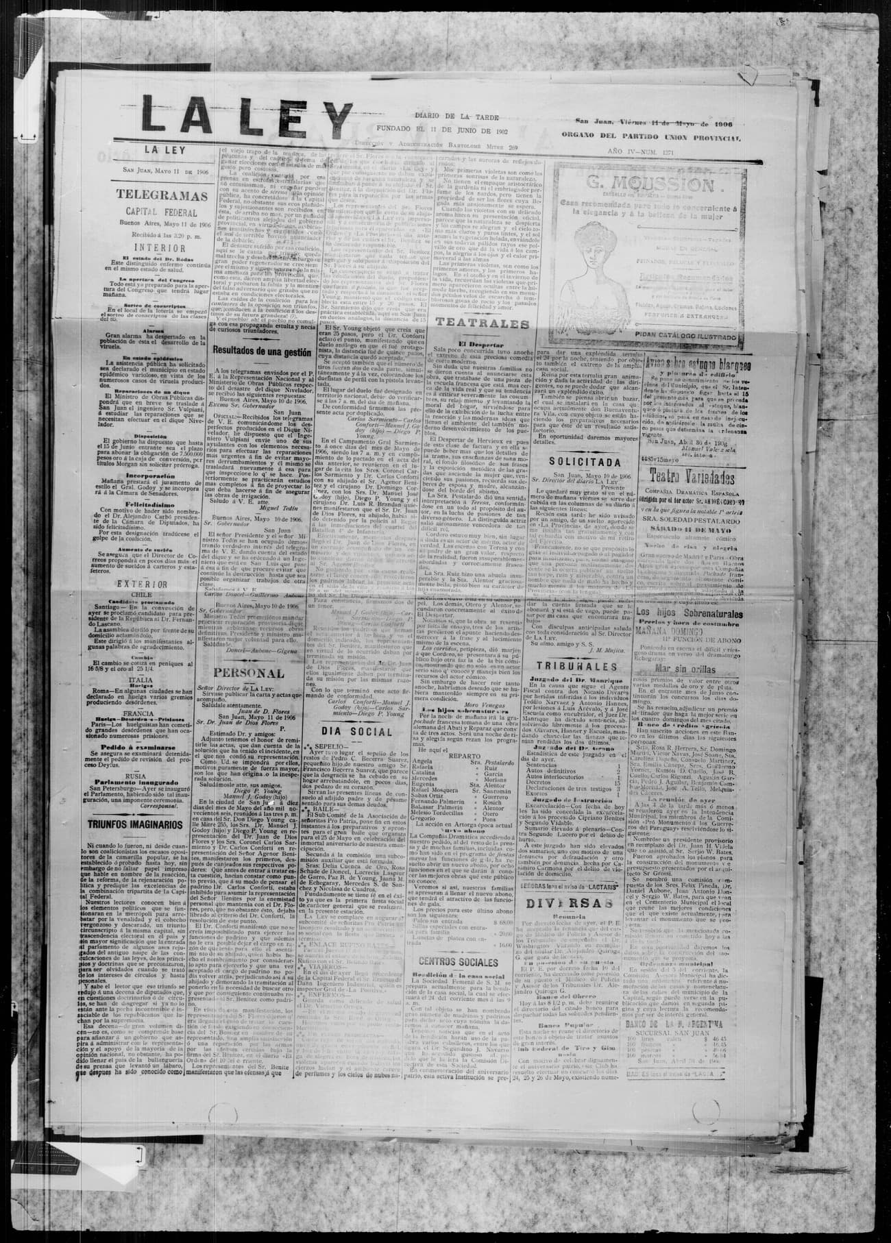 Portada · 11 de Mayo de 1906