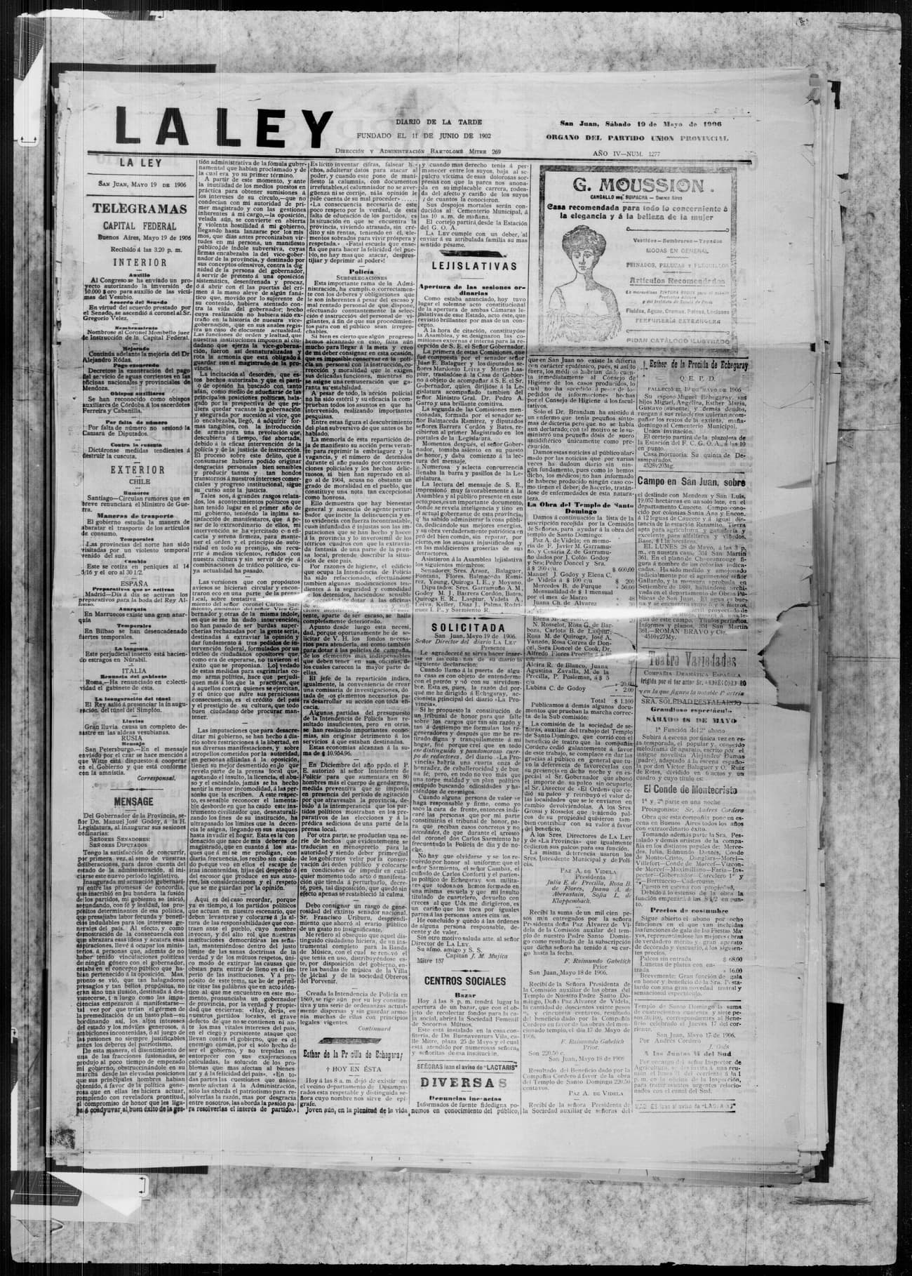 Portada · 19 de Mayo de 1906