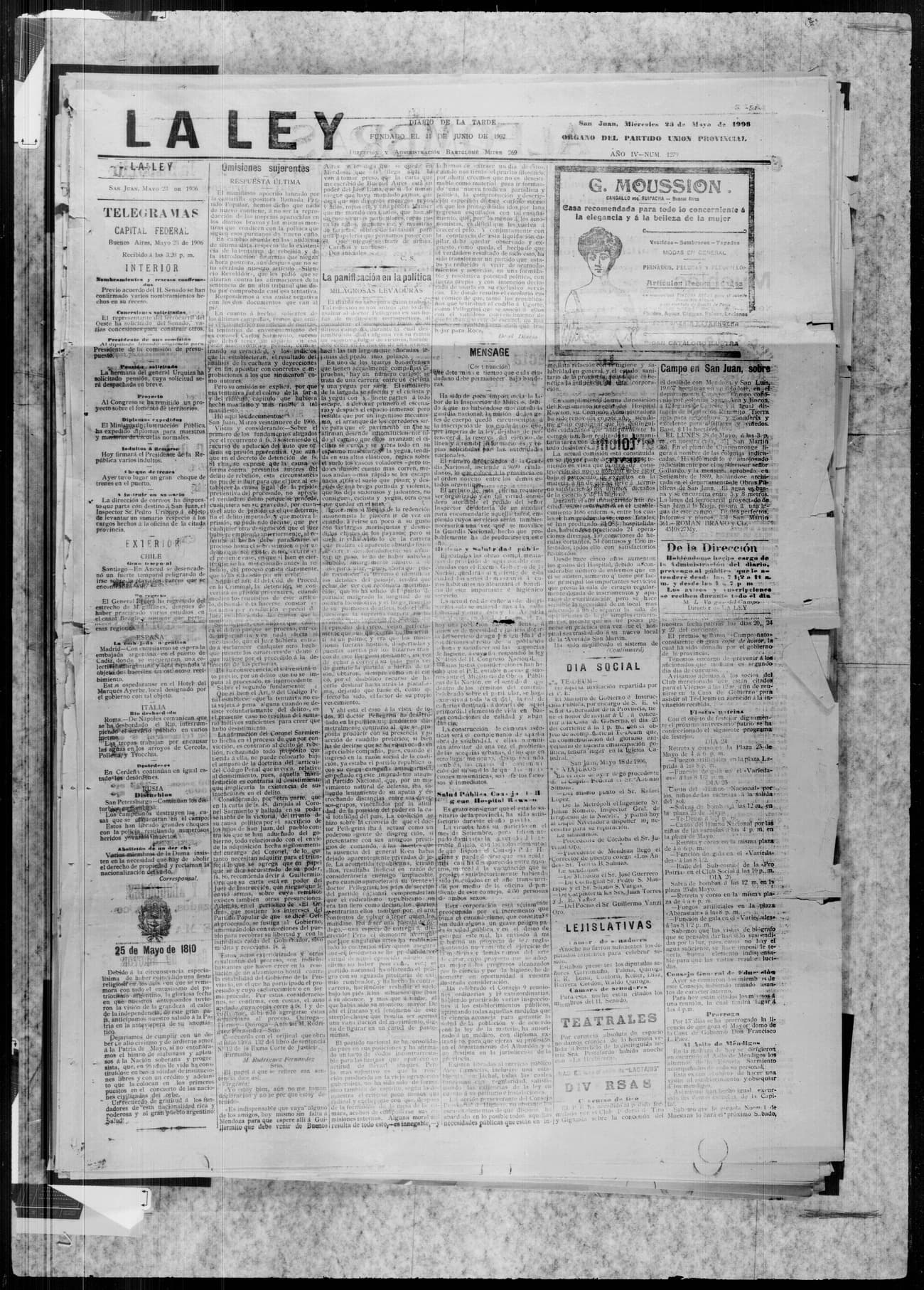 Portada · 23 de Mayo de 1906