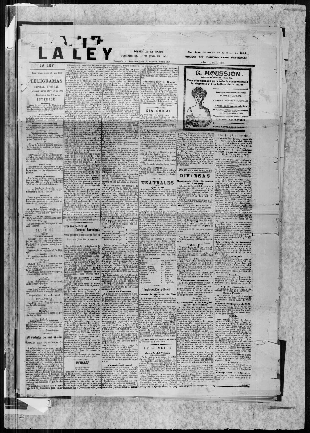 Portada · 30 de Mayo de 1906