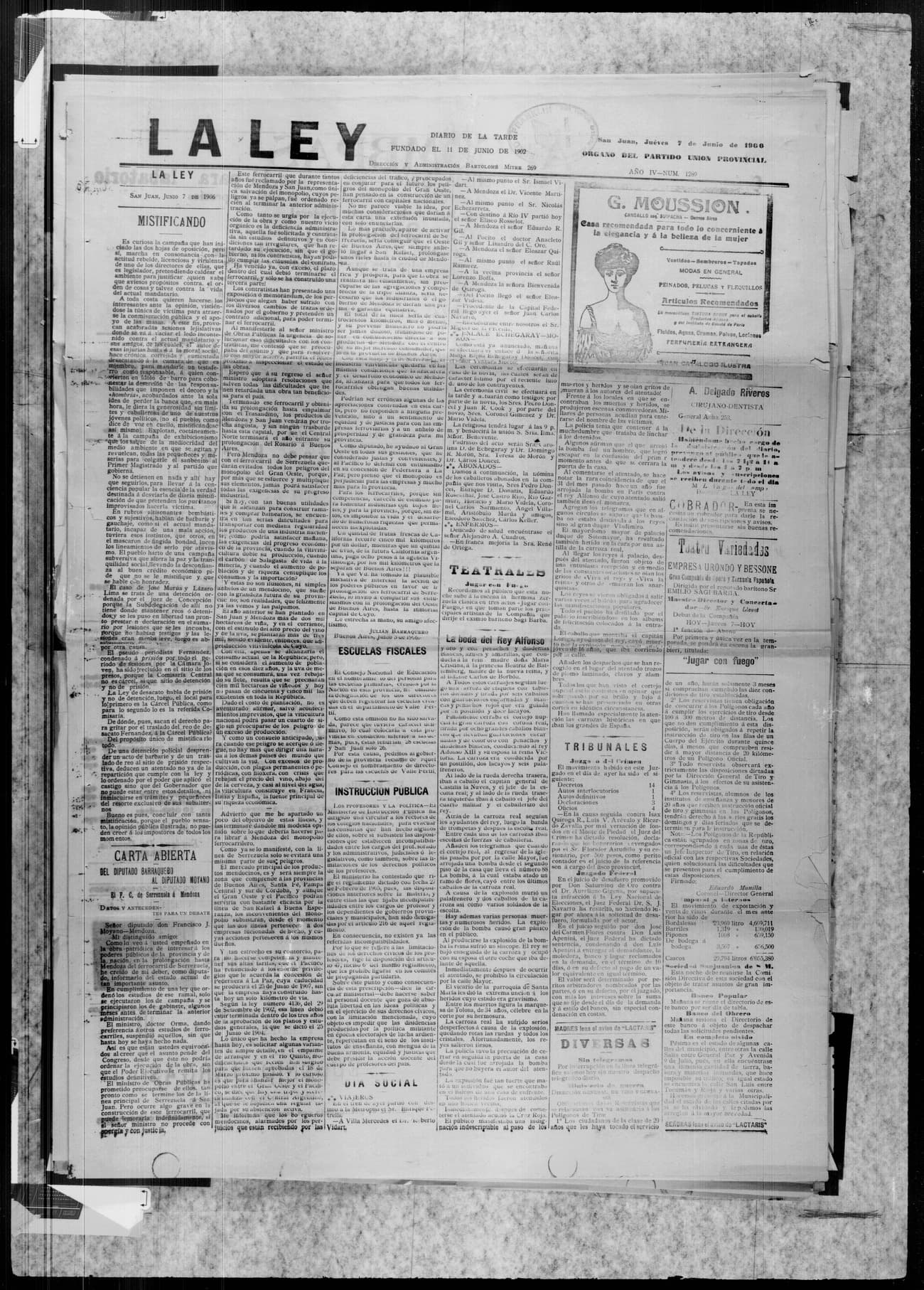 Portada · 7 de Junio de 1906