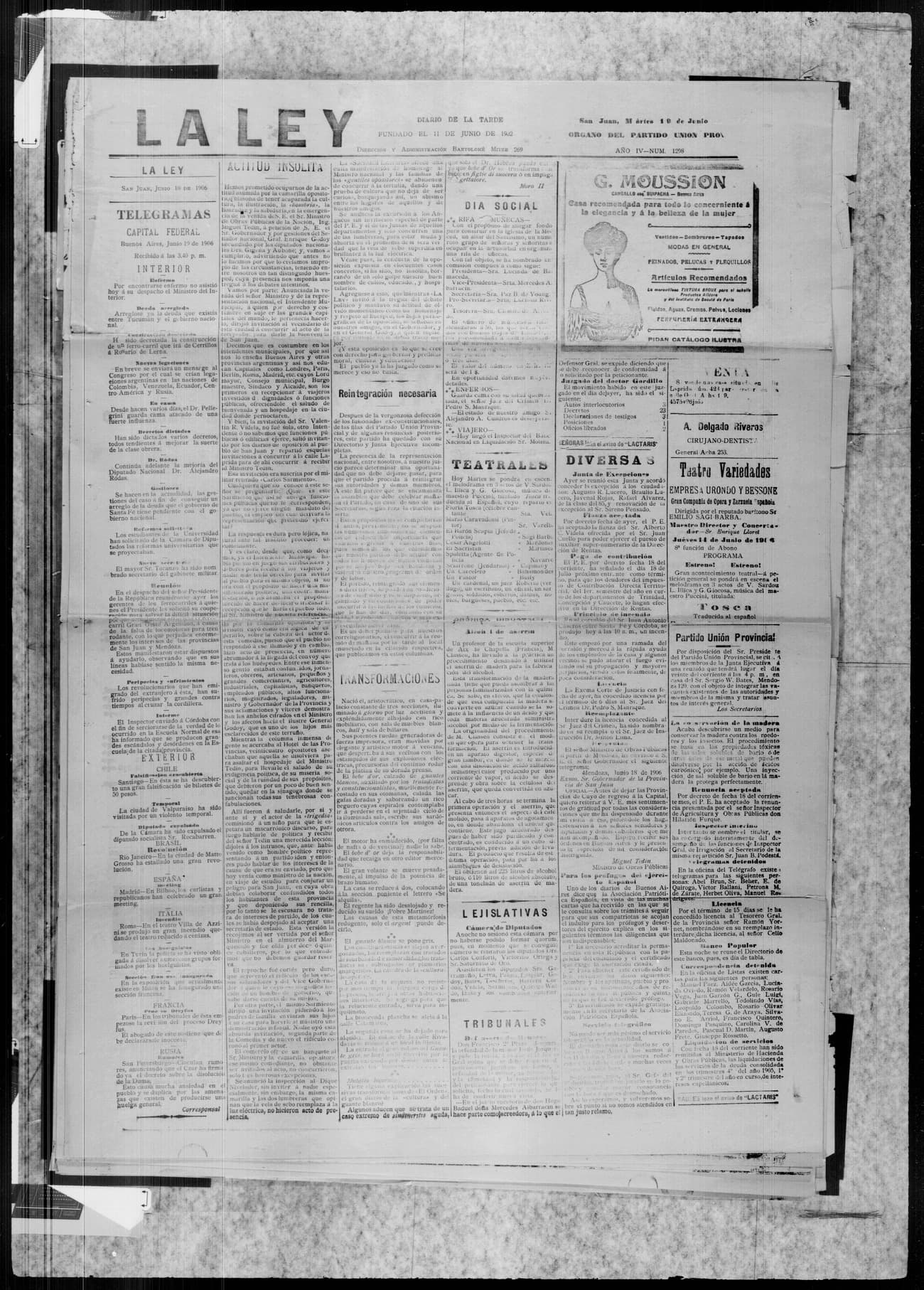 Portada · 18 de Junio de 1906